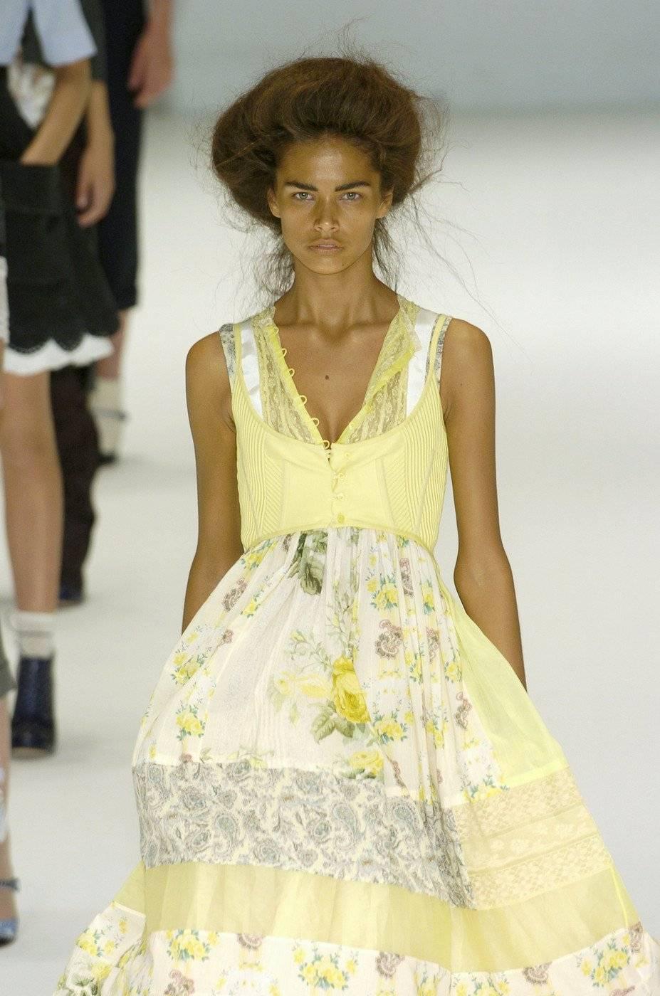 Items Similar to ALEXANDER MCQUEEN 'It Is Only A Game' runway dress - Spring 200 1