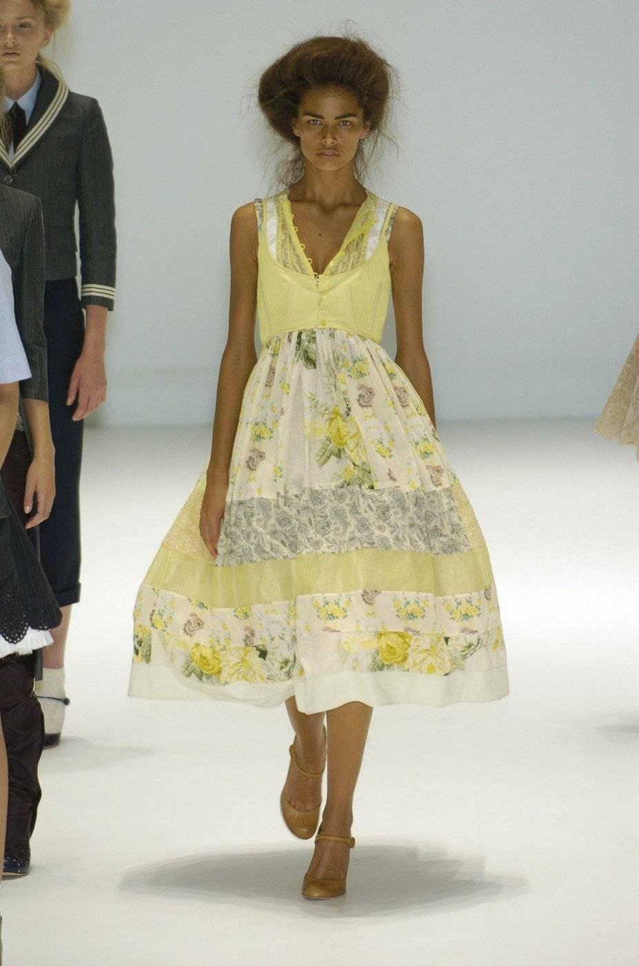Items Similar to ALEXANDER MCQUEEN 'It Is Only A Game' runway dress - Spring 200 2