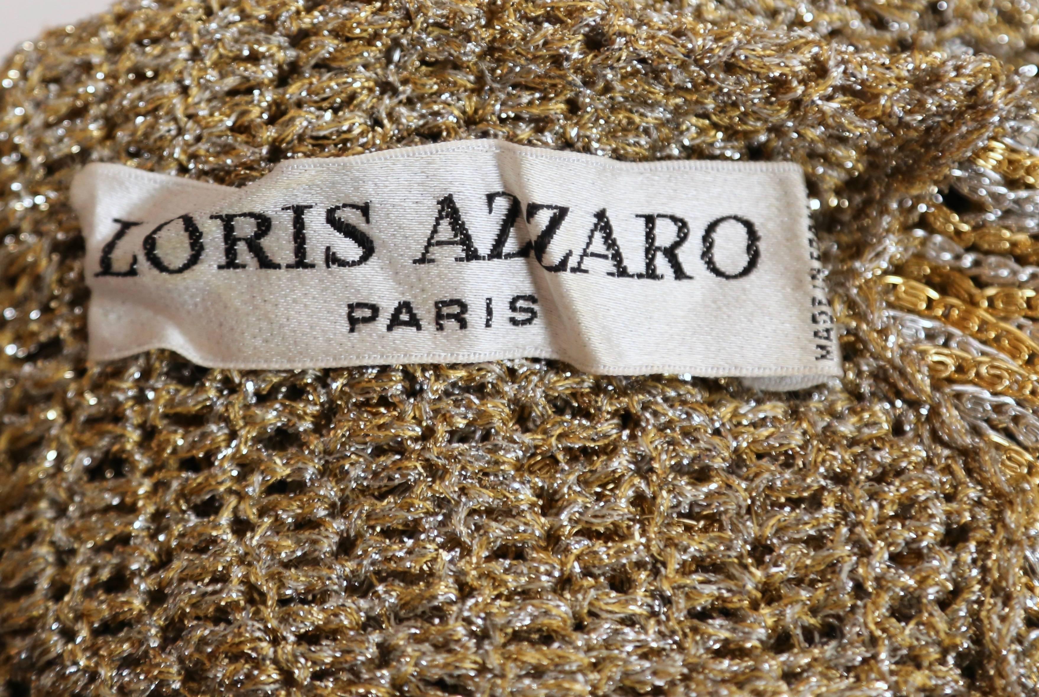 LORIS AZZARO sweater with metal chain - 1973 In Good Condition In San Fransisco, CA