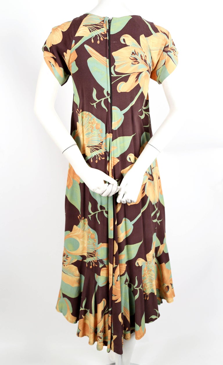 1970's BIBA cotton floral dress For Sale at 1stdibs