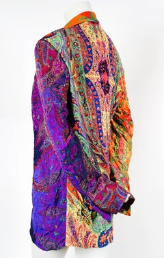1994 GIANNI VERSACE COUTURE silk safety pin jacket