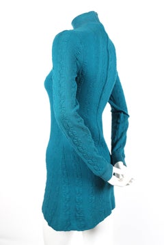 1960's BETSEY JOHNSON for PARAPHERNALIA turquoise mini dress