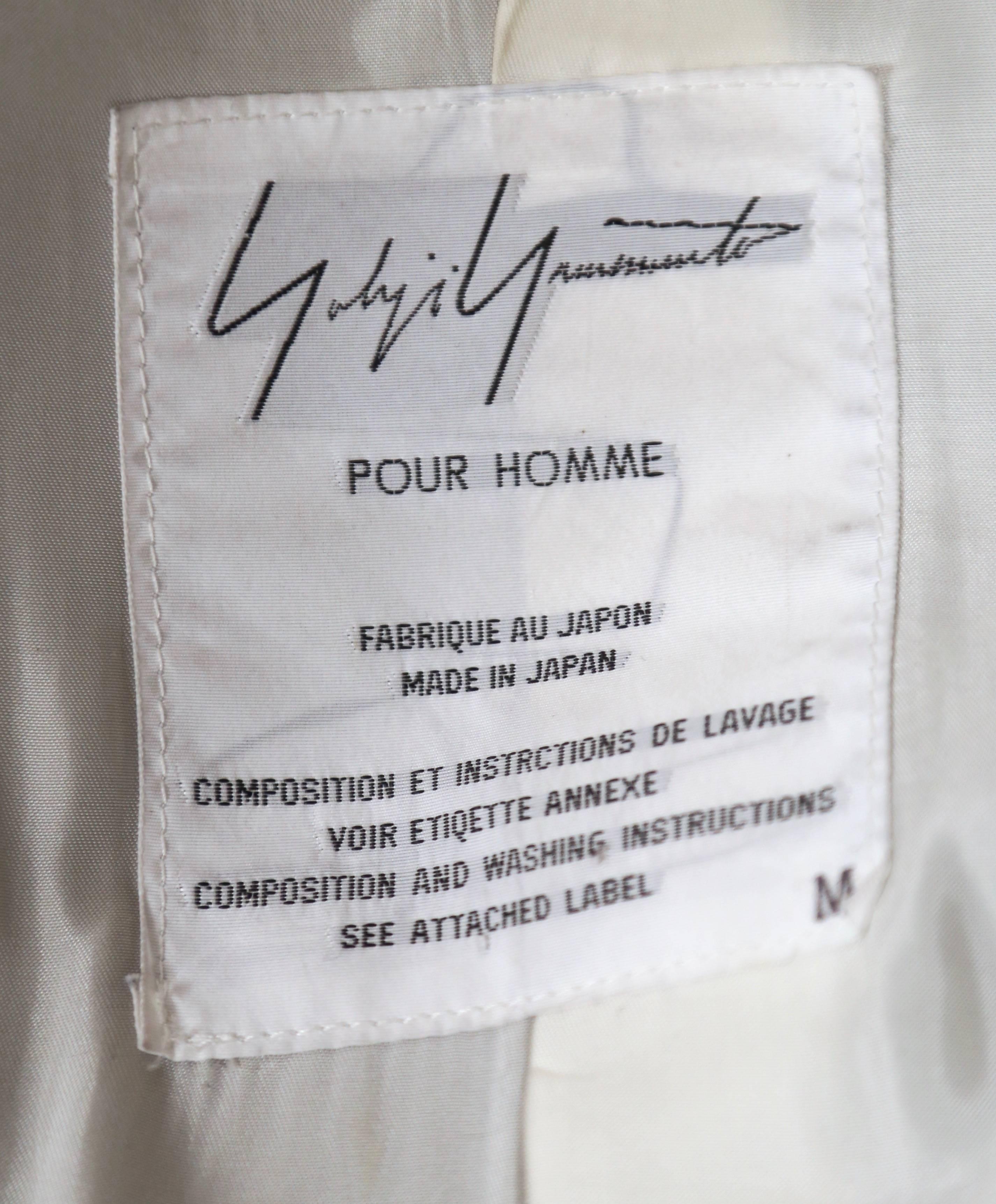 Black 1991 Yohyi Yamamato Homme wool coat with Marilyn Monroe print lining