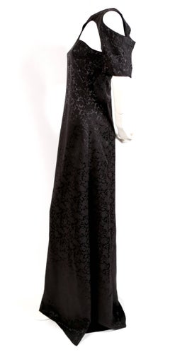 Celine by Phoebe Philo black brocade dress with cut outs, 2017