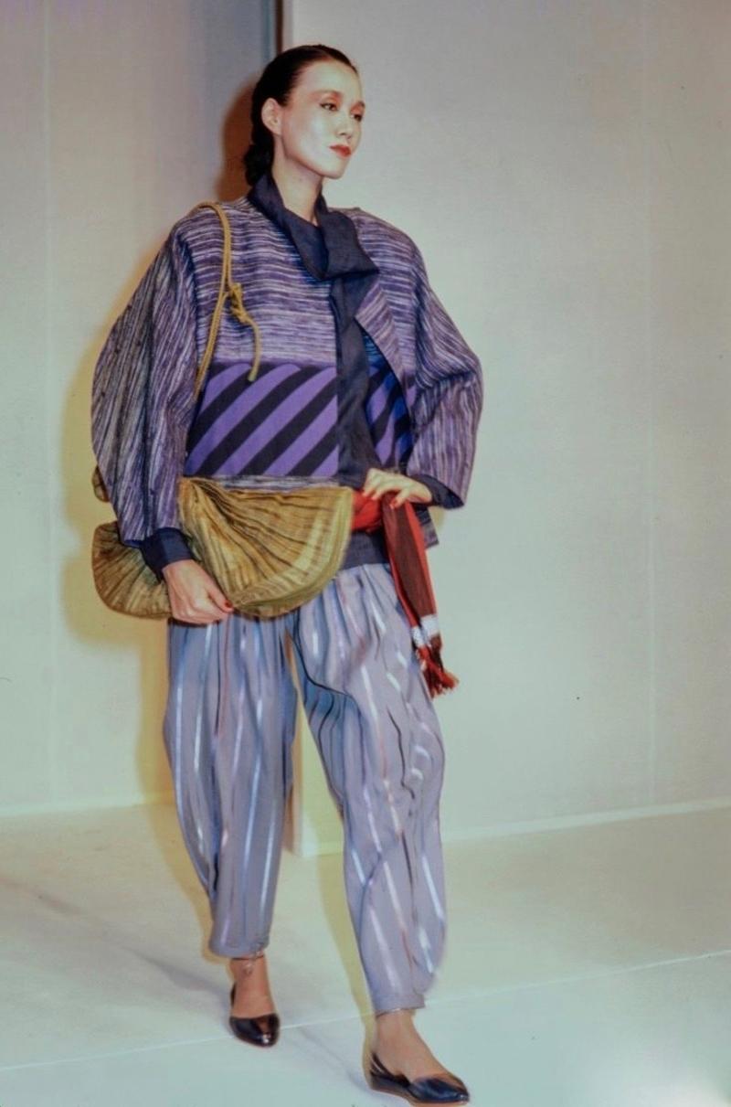 1982 ISSEY MIYAKE striped runway jacket 1