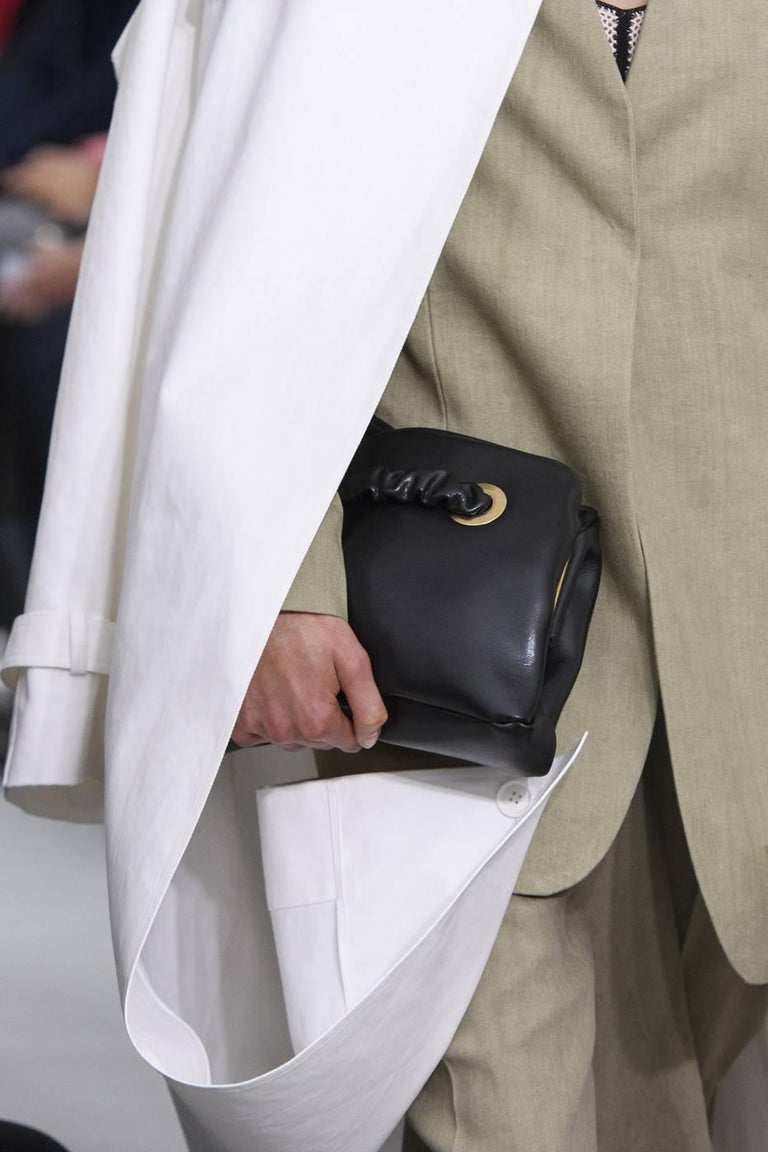 Celine By Phoebe Philo black leather runway bag with eyelets, 2018 at ...