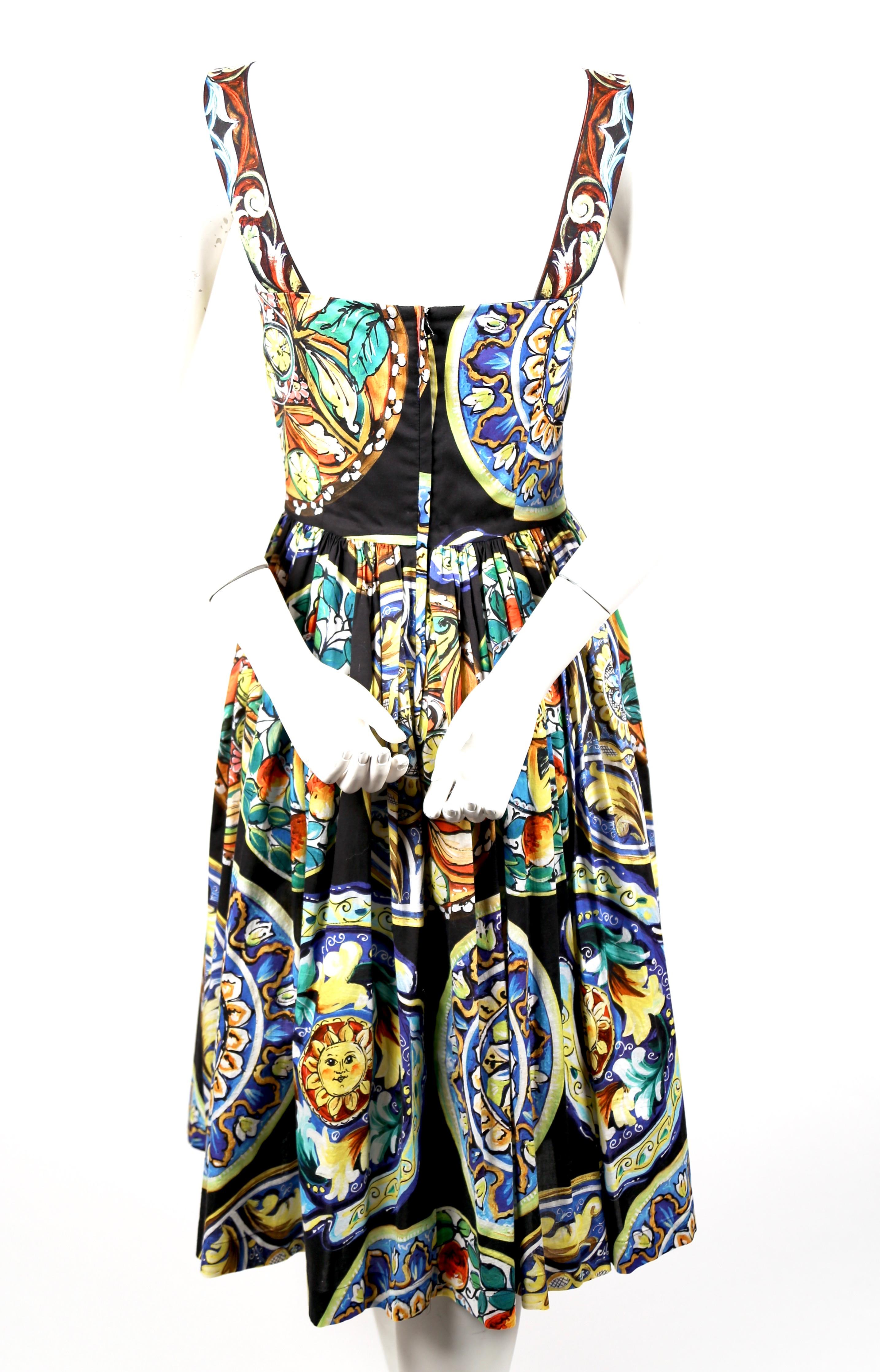 Women's Dolce & Gabbana floral printed cotton dress