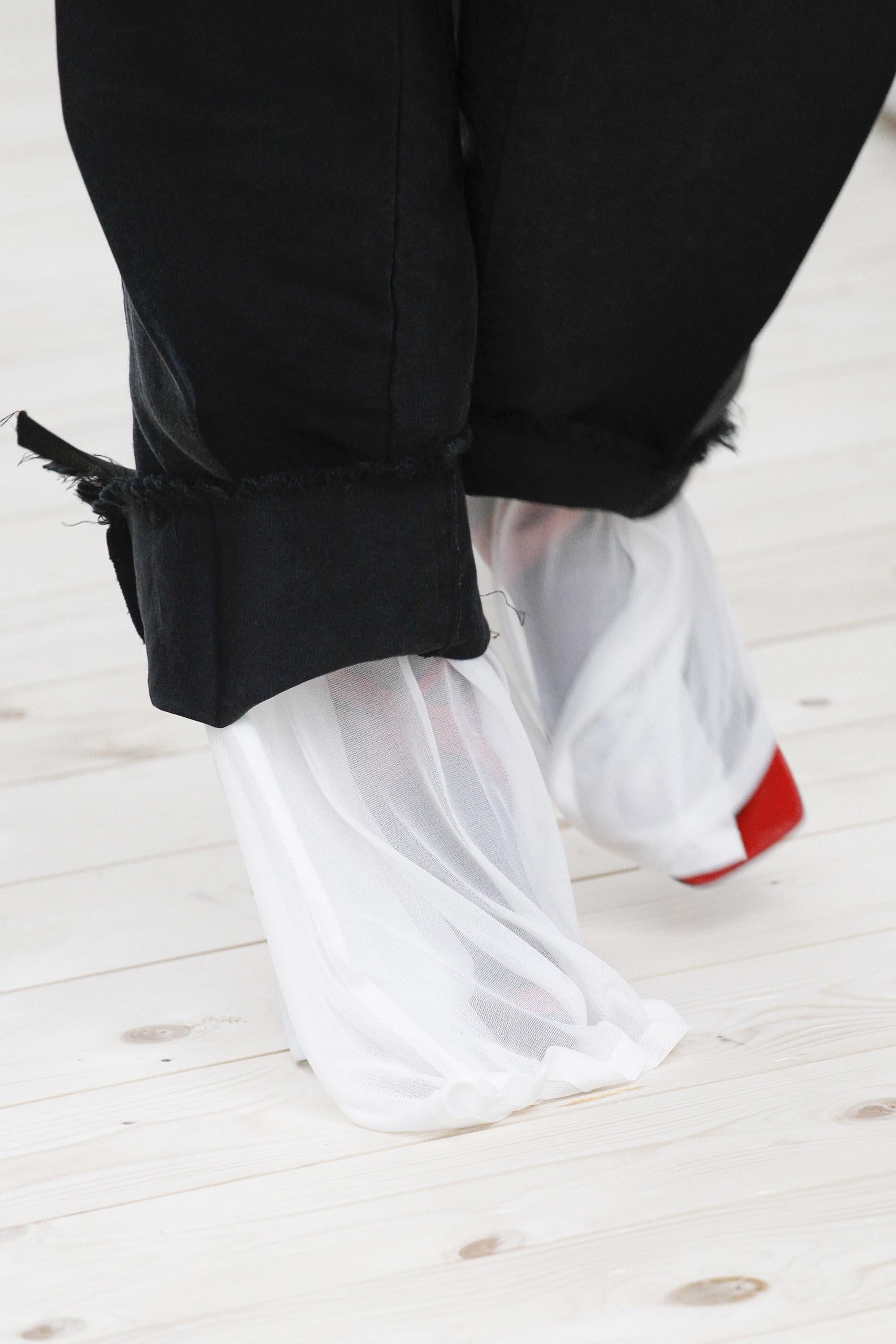 CELINE by PHOEBE PHILO red leather wrap around runway sandals 1