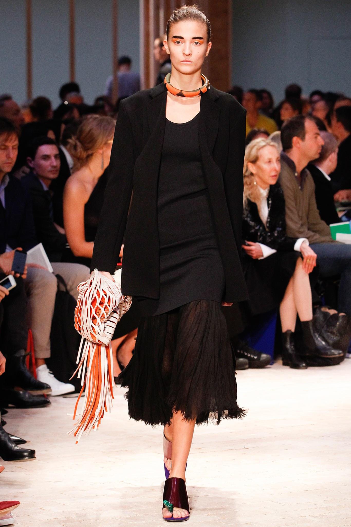CELINE by Phoebe Philo black pleated skirt - runway 2014 2