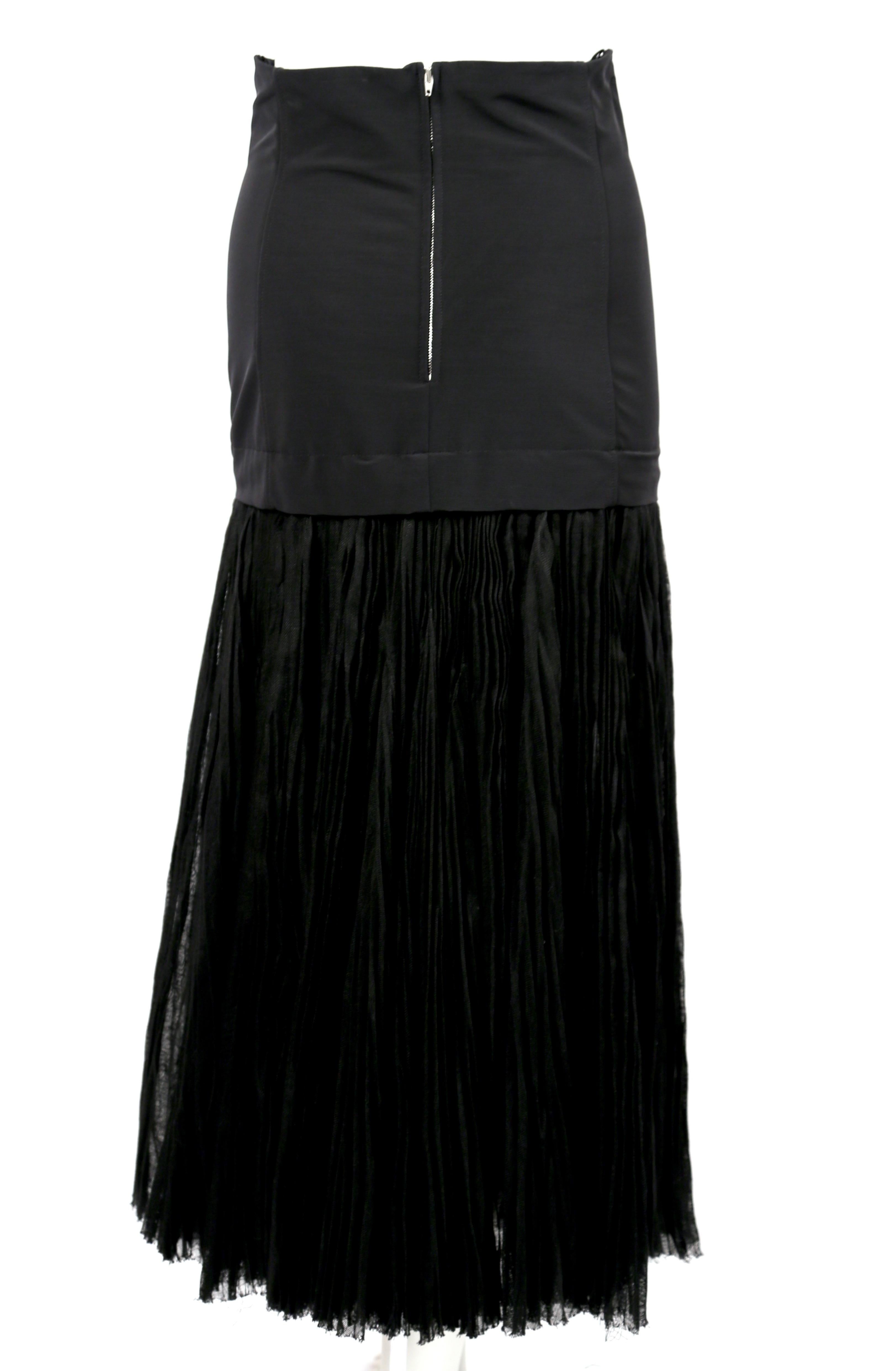 CELINE by Phoebe Philo black pleated skirt - runway 2014 In New Condition In San Fransisco, CA