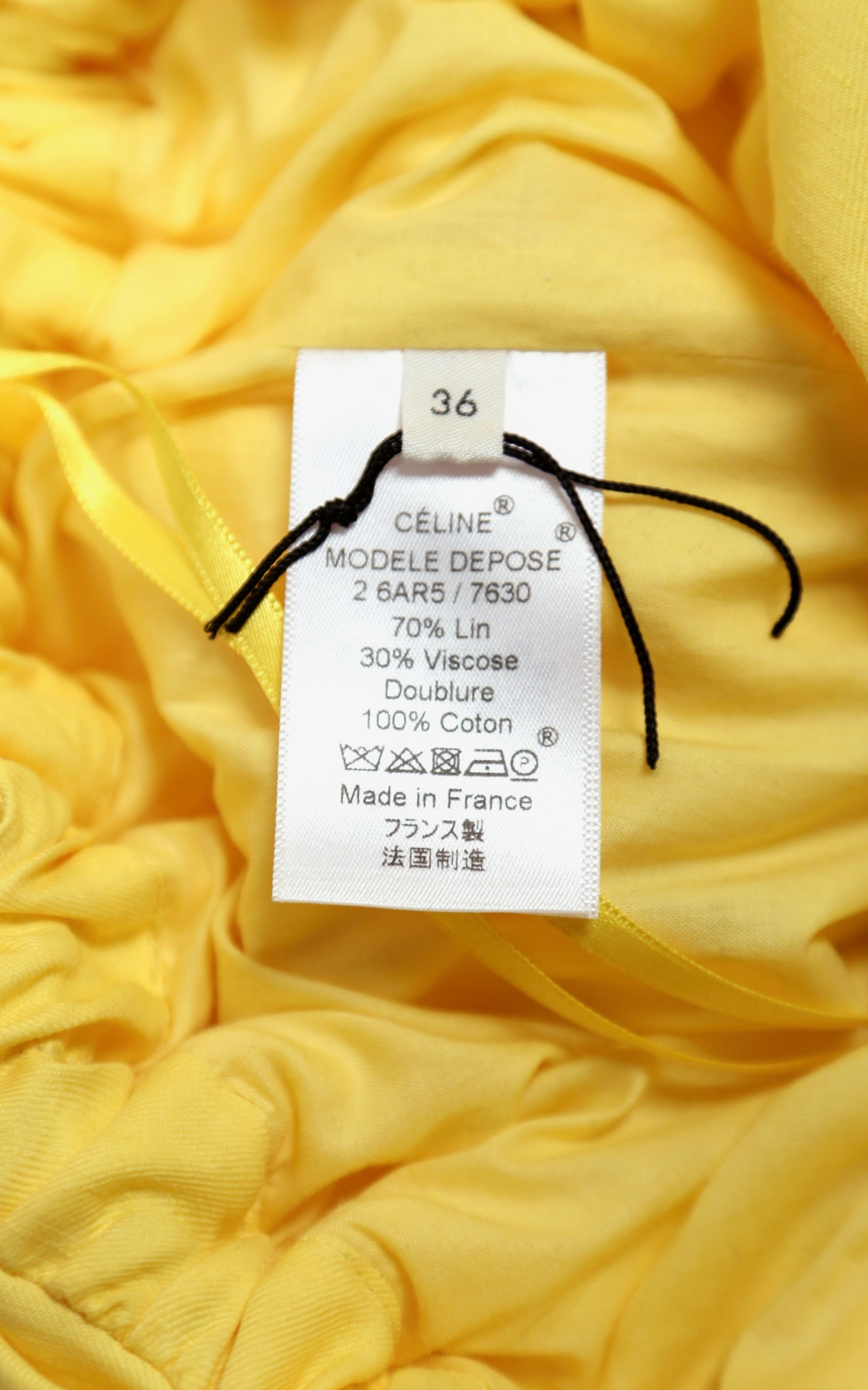 celine yellow dress
