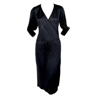 60's PIERRE BALMAIN couture black wool dress with beaded collar For ...
