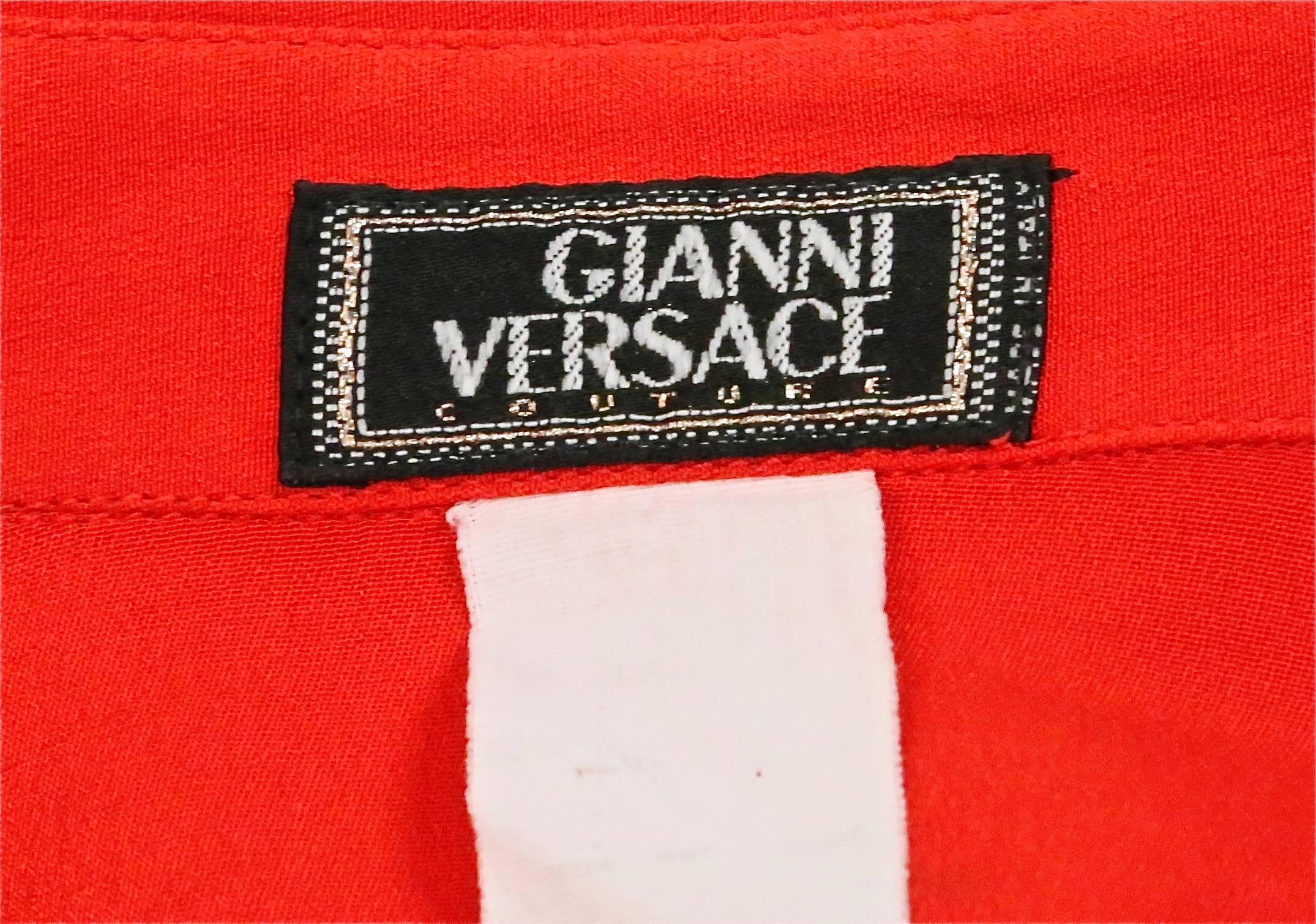 Iconic GIANNI VERSACE Bondage Harness silk blouse and leather skirt Fall 1992 In Excellent Condition In San Fransisco, CA