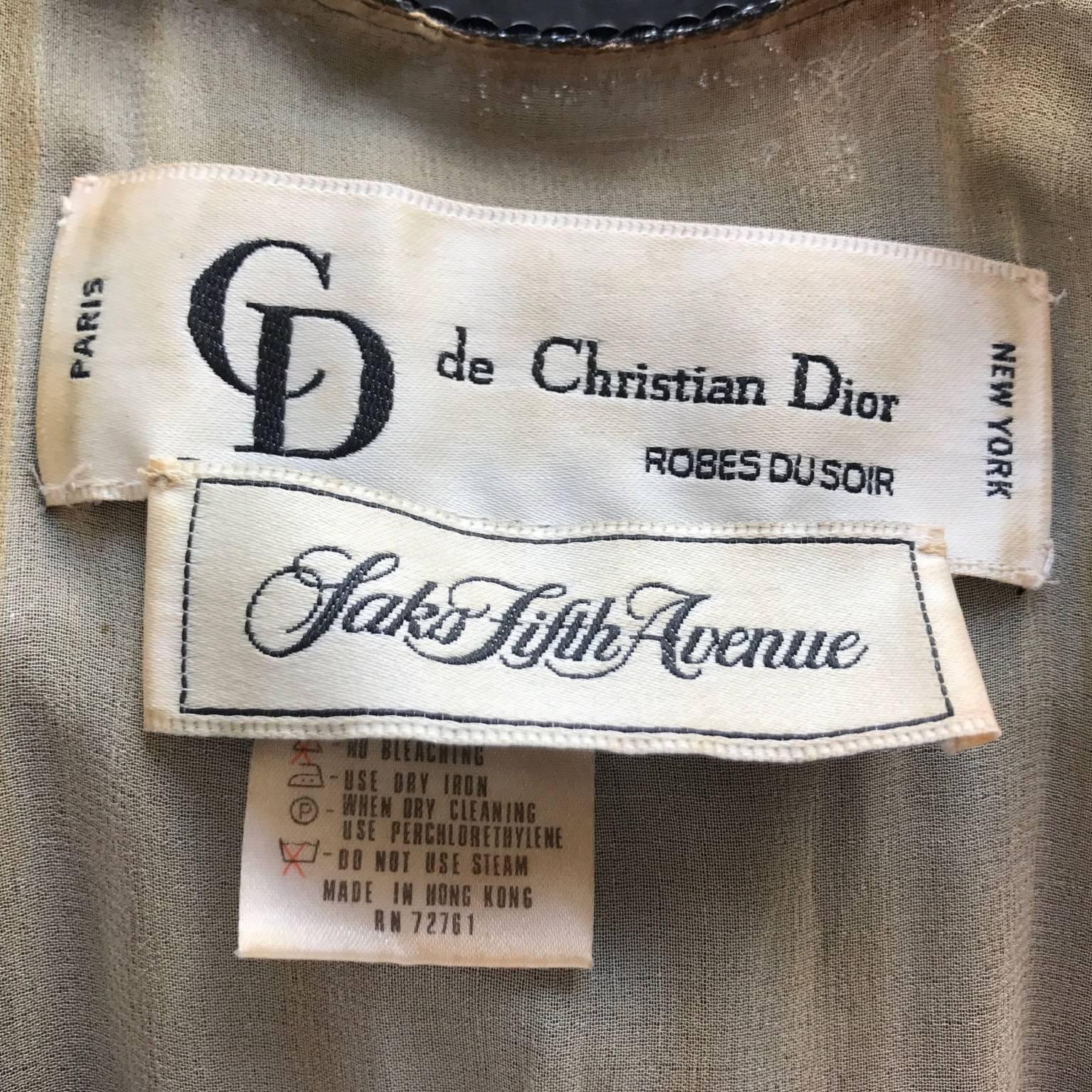 Christian Dior black outfit, circa 1980. In Good Condition For Sale In Paris, FR