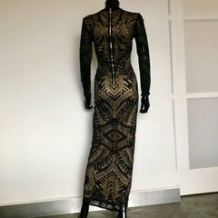 Balmain maxi lace dress