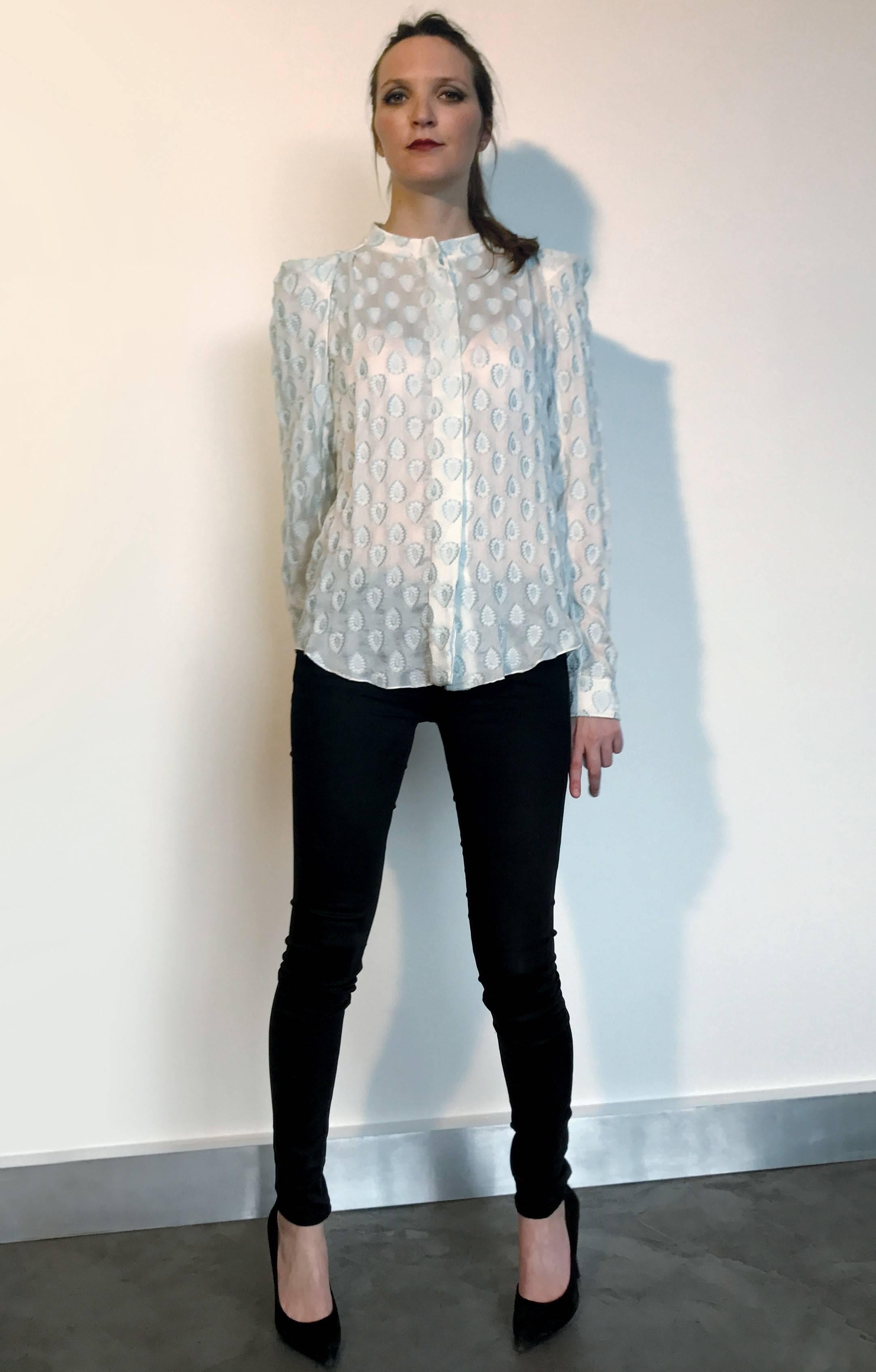 CHLOE crepe silk blouse In Excellent Condition In Paris, FR