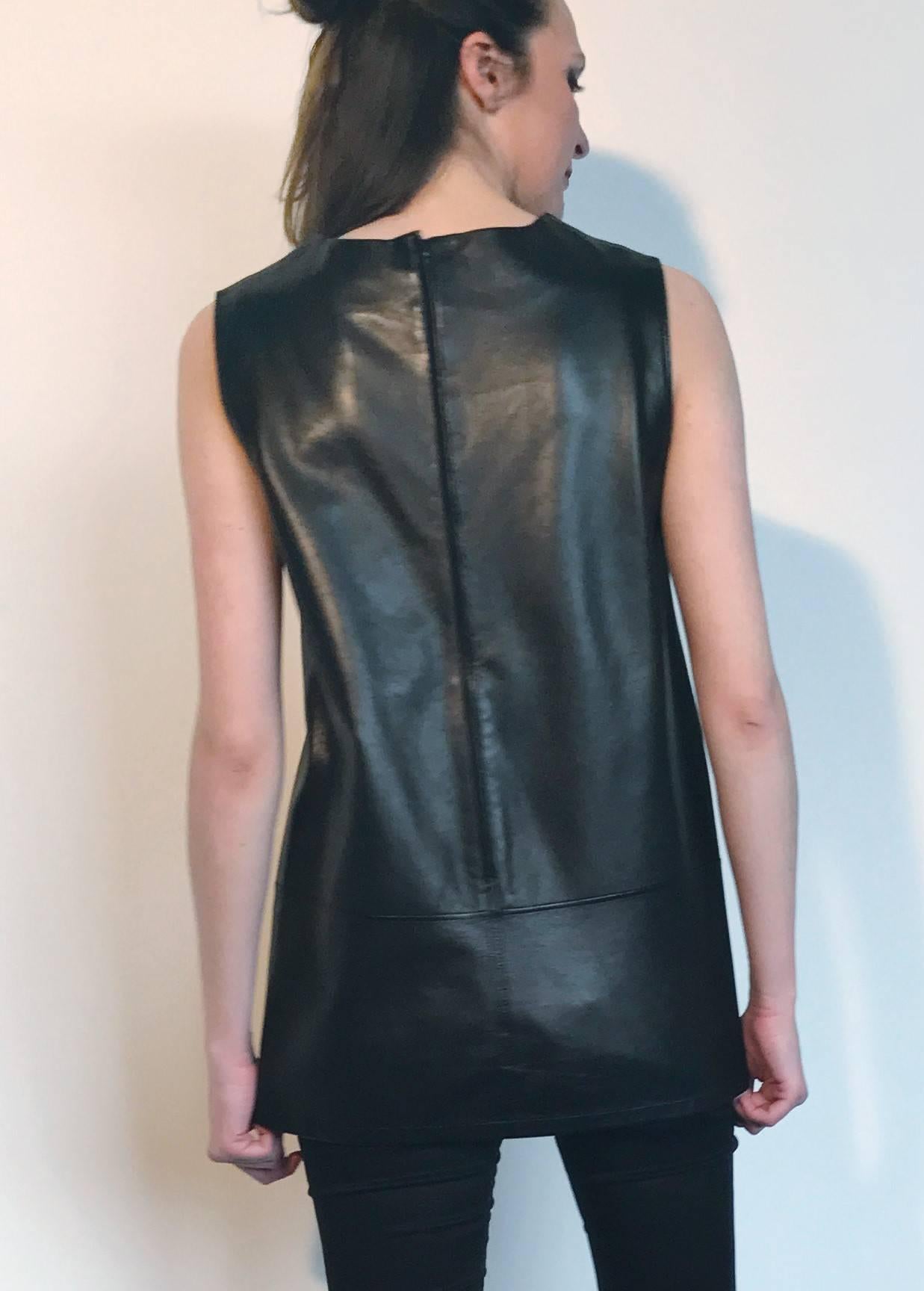 leather tunic dress