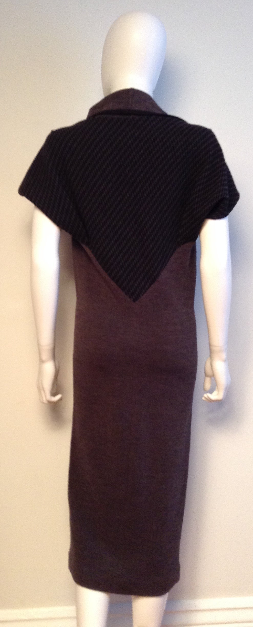 Roland Mouret Taupe Wool dress Size 6 For Sale 5