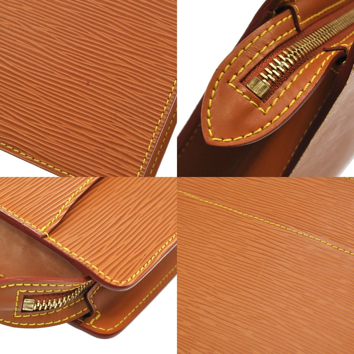 Louis Vuitton Pochette Homme Clutch Epi Caramel at 1stDibs
