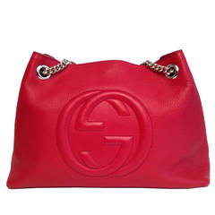 Gucci Red leather Soho Tote