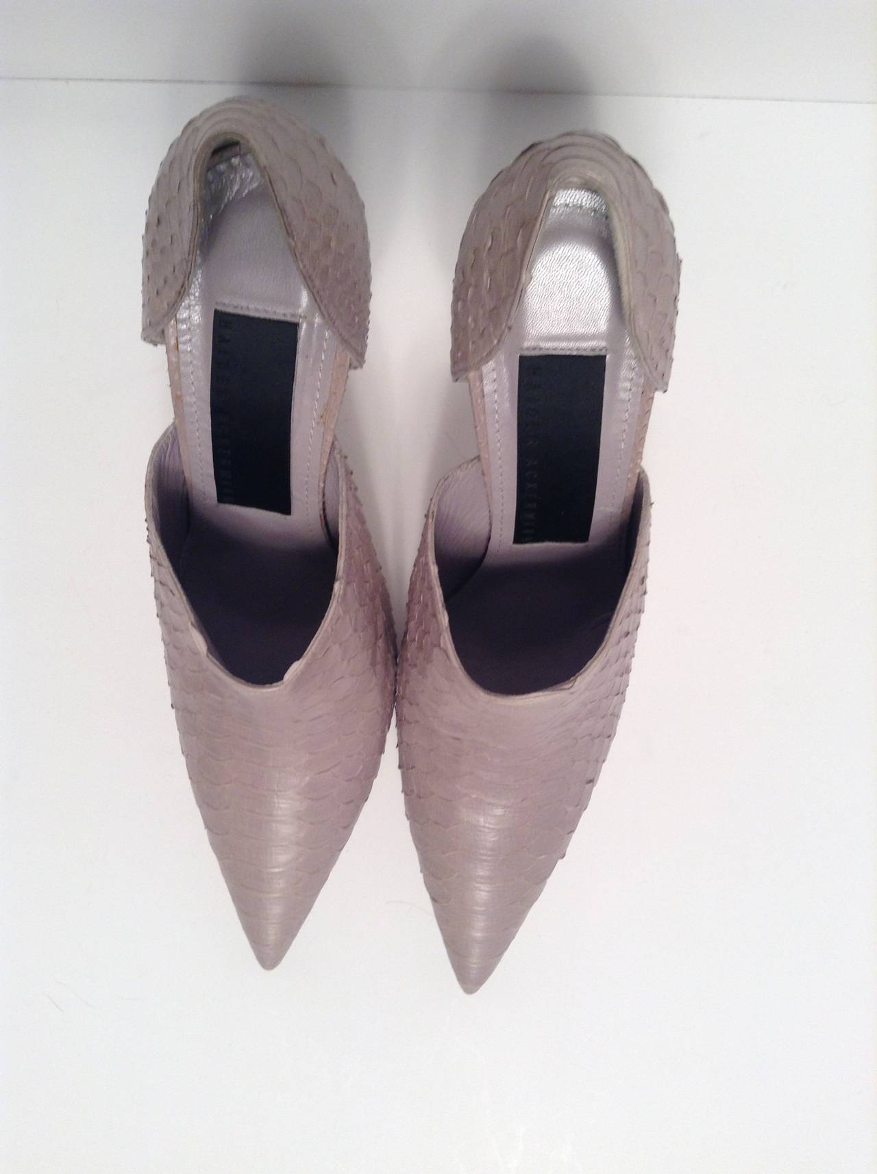 Haider Ackermann Grey D'orsay Pump Size 40 5