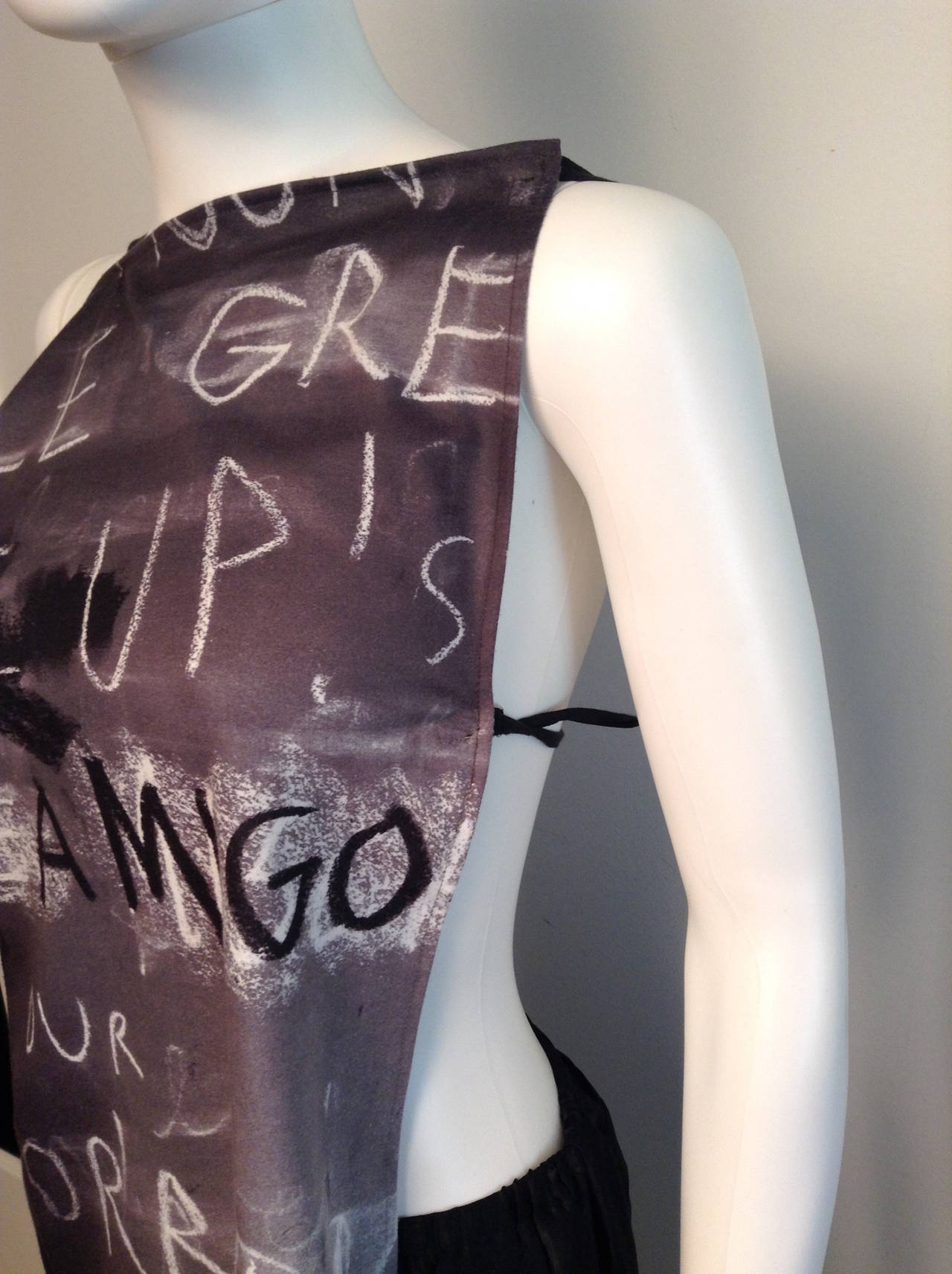 Ann Demeulemeester x Jim Dine open back tank unworn size xs In New Condition In Toronto, Ontario