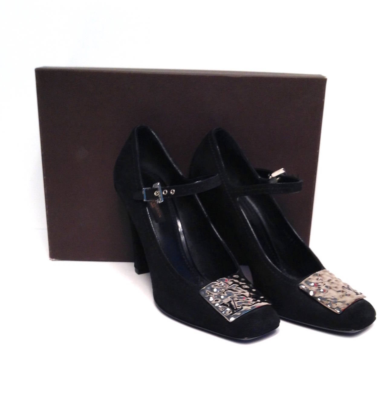 Louis Vuitton Suede Mary Jane Size 39.5