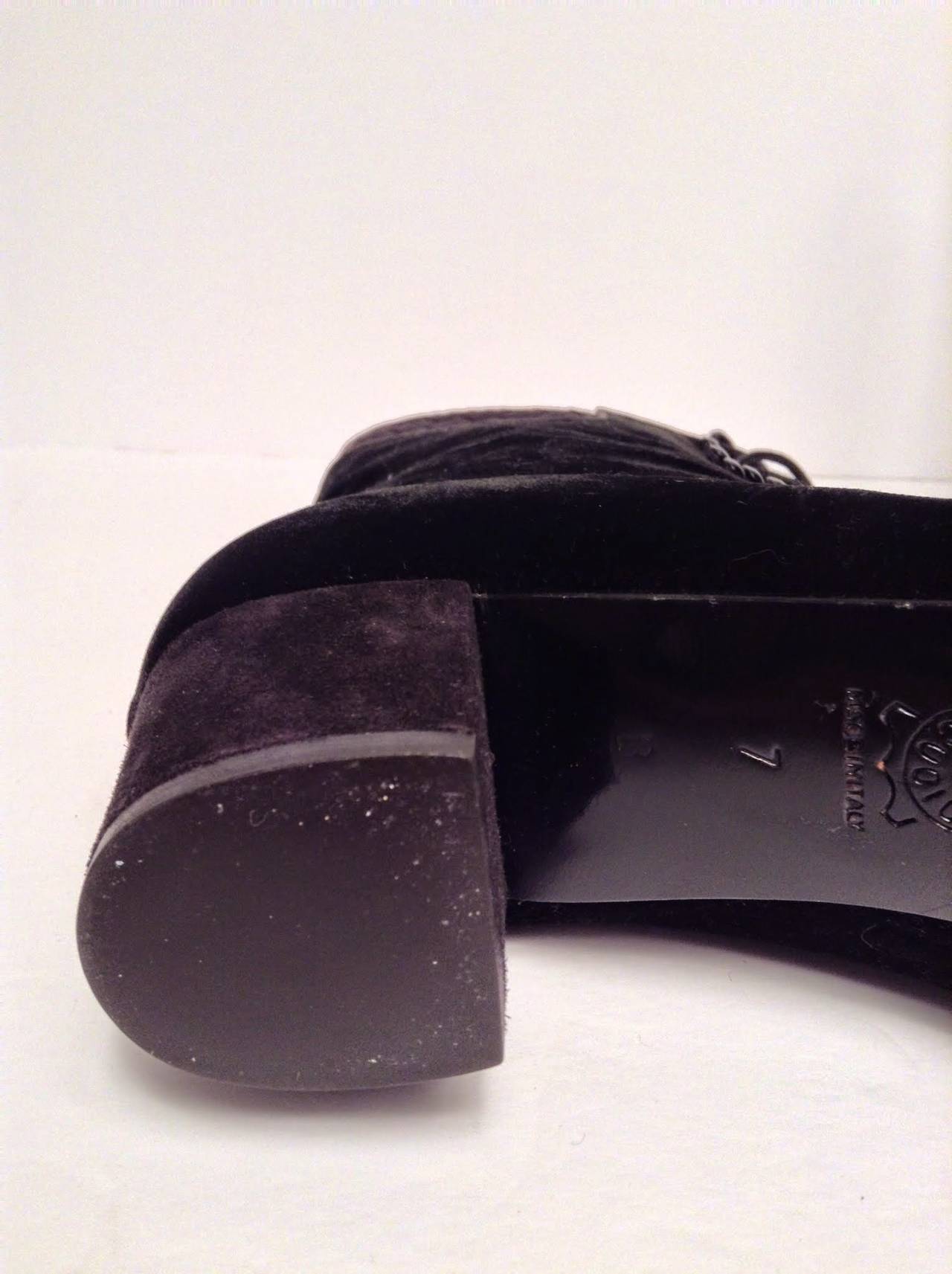 Bottega Veneta Black Velvet Vintage Victorian Boot Size 7 Unworn 2