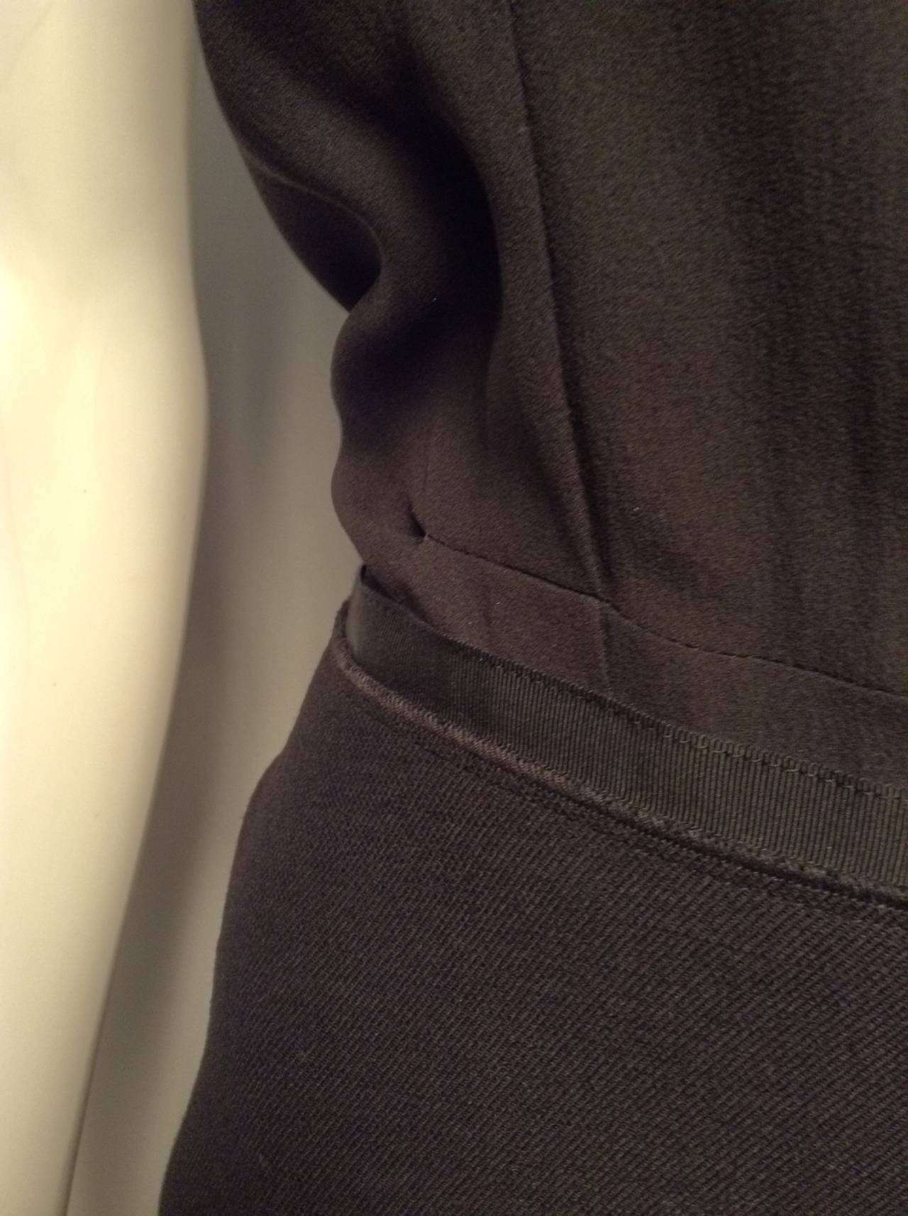 Women's Nina Ricci Black Cocktail Dress Size 42/10 2012 For Sale