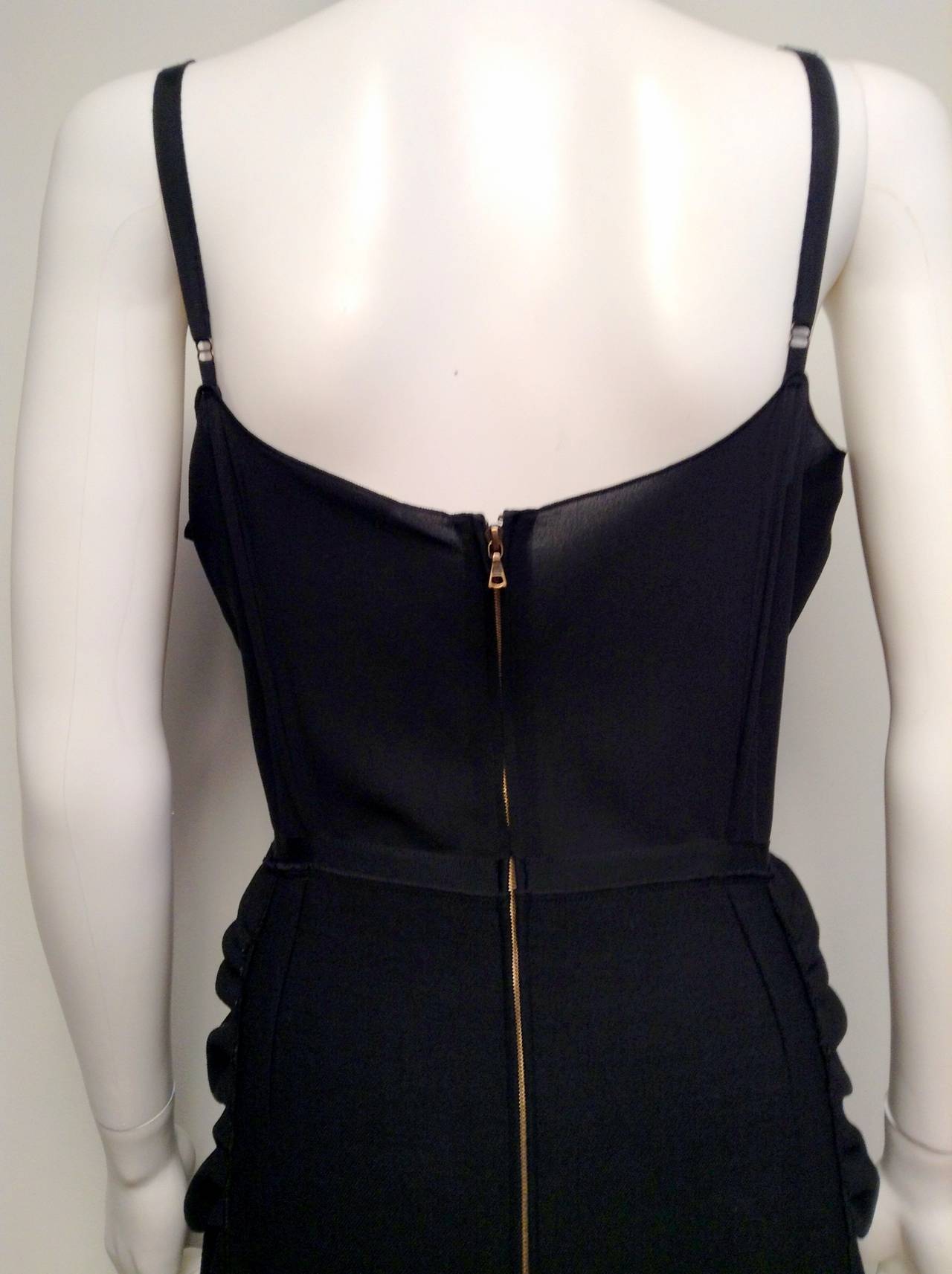 Nina Ricci Black Cocktail Dress Size 42/10 2012 For Sale 3