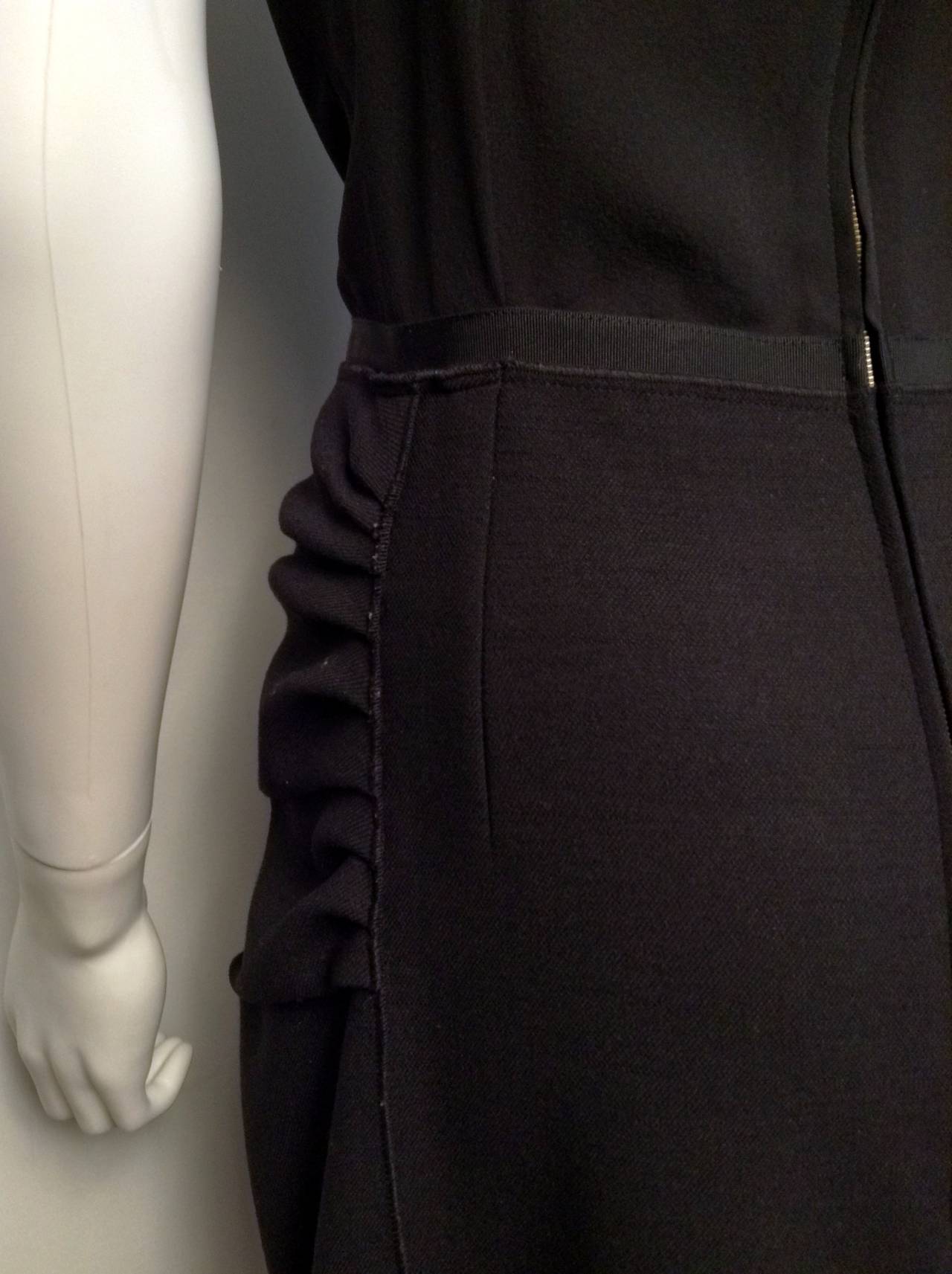Nina Ricci Black Cocktail Dress Size 42/10 2012 For Sale 5