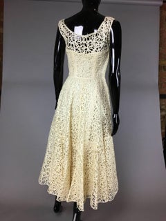 50s circular ribbon dress