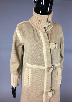 Courréges tan wool coat