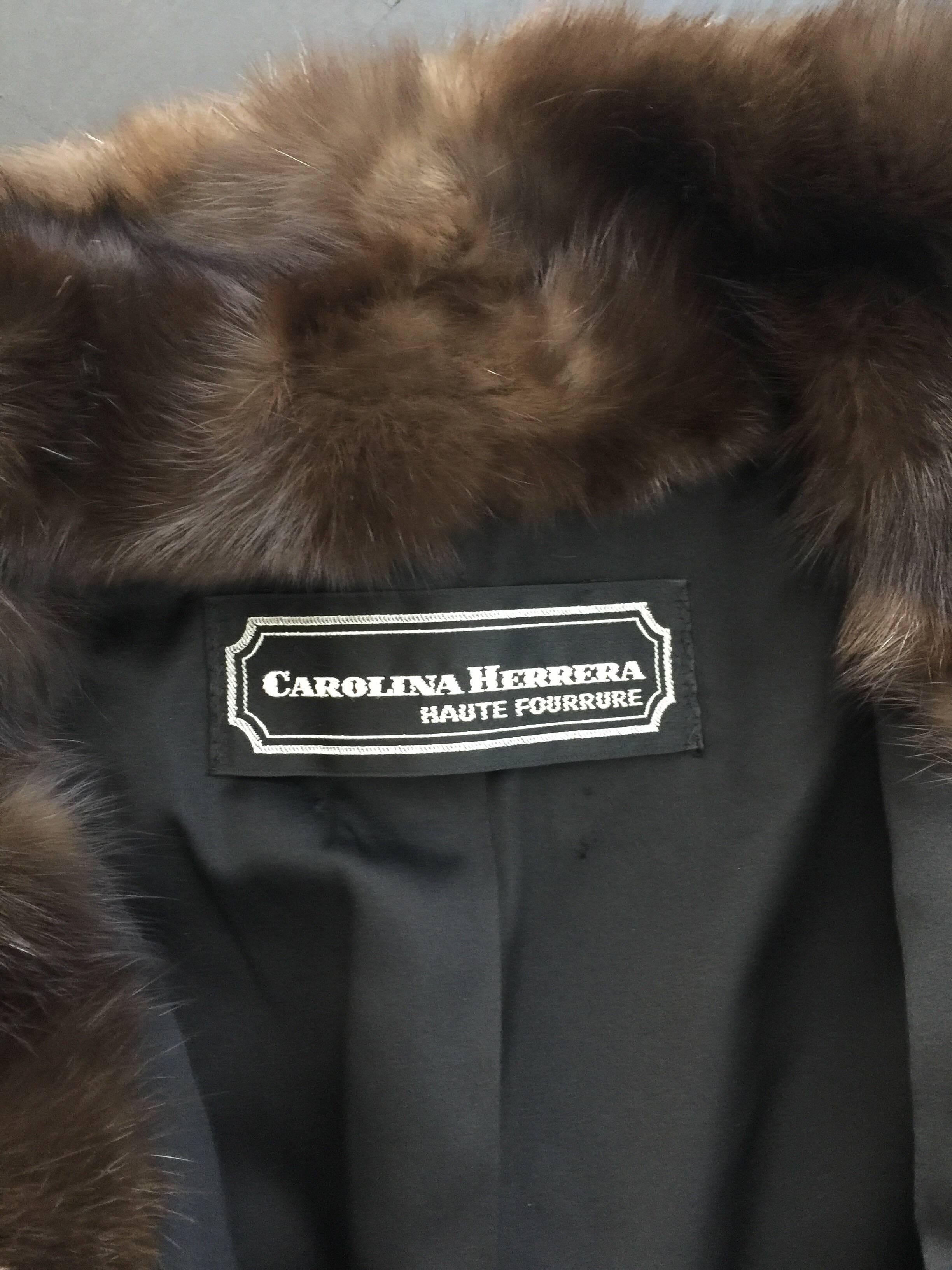 Women's or Men's Carolina Herrera Lamb and Mink Jacket  For Sale