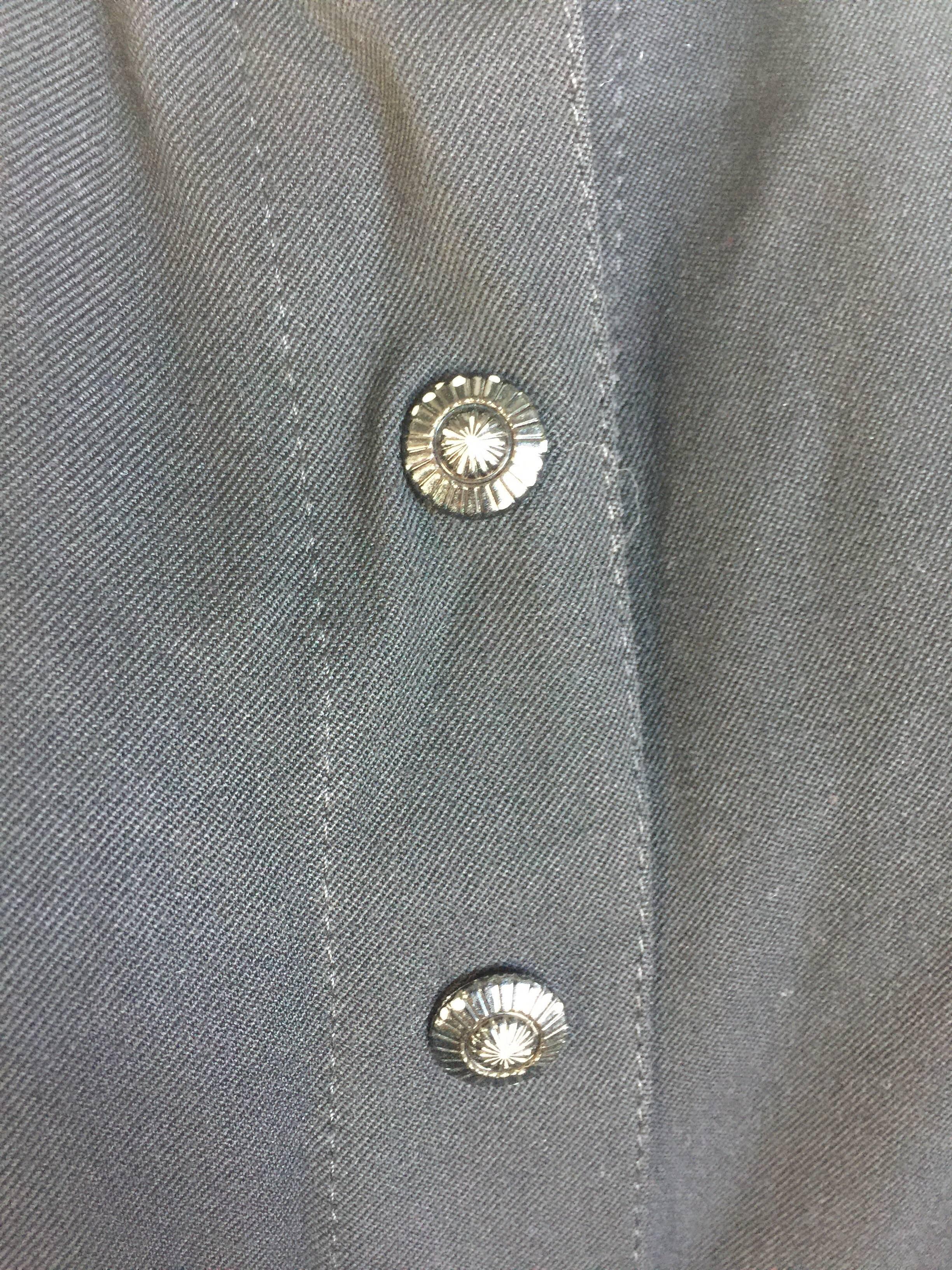Thierry Mugler - Robe noire à boutons, années 1908  Unisexe en vente
