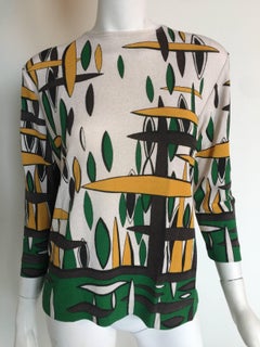 Mod printed 1970s top