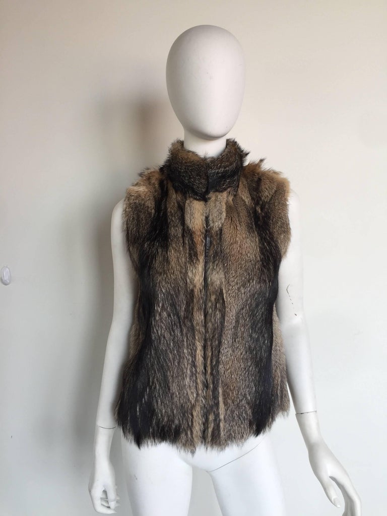 Fox Fur Vest For Sale at 1stDibs