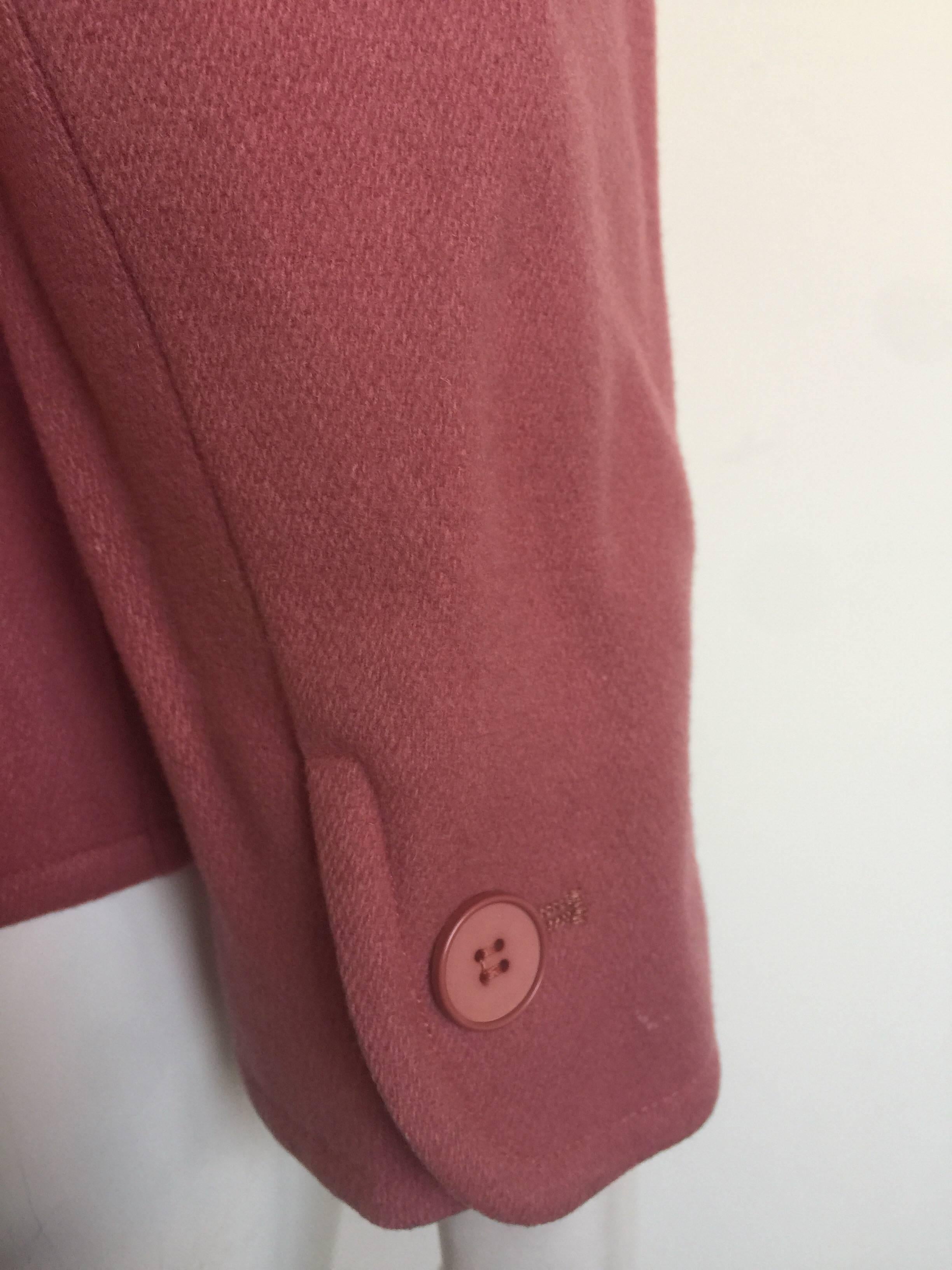 Yves Saint Laurent dusty pink wool blazer  In Good Condition For Sale In New York, NY