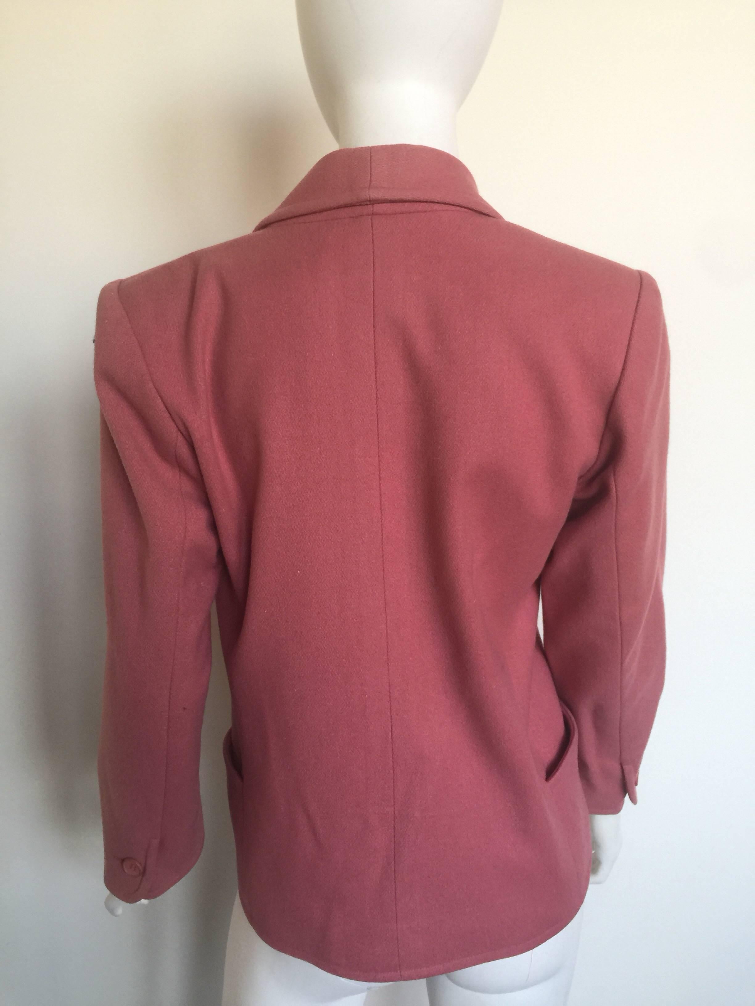 Women's or Men's Yves Saint Laurent dusty pink wool blazer  For Sale