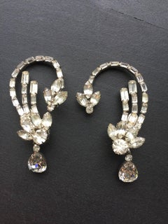 Hobe Crystal ear cuff earrings
