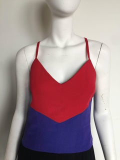 Chloe purple and red color block dress