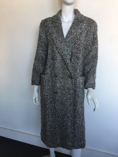 Bill Blass herringbone overcoat