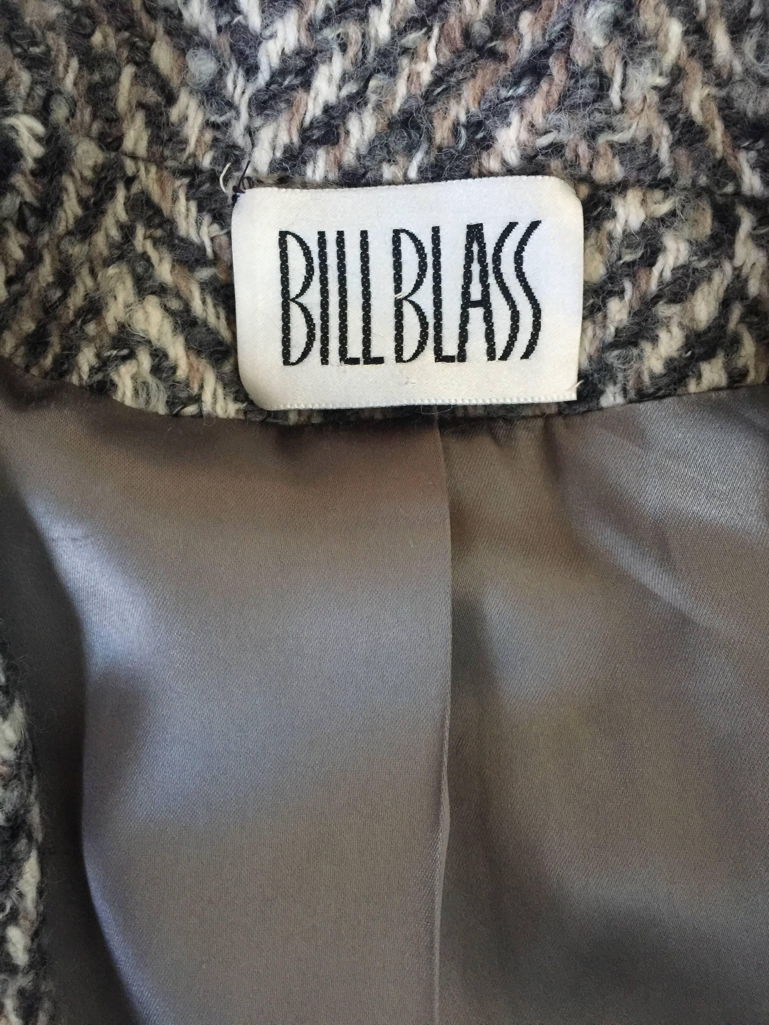 Bill Blass herringbone overcoat  2