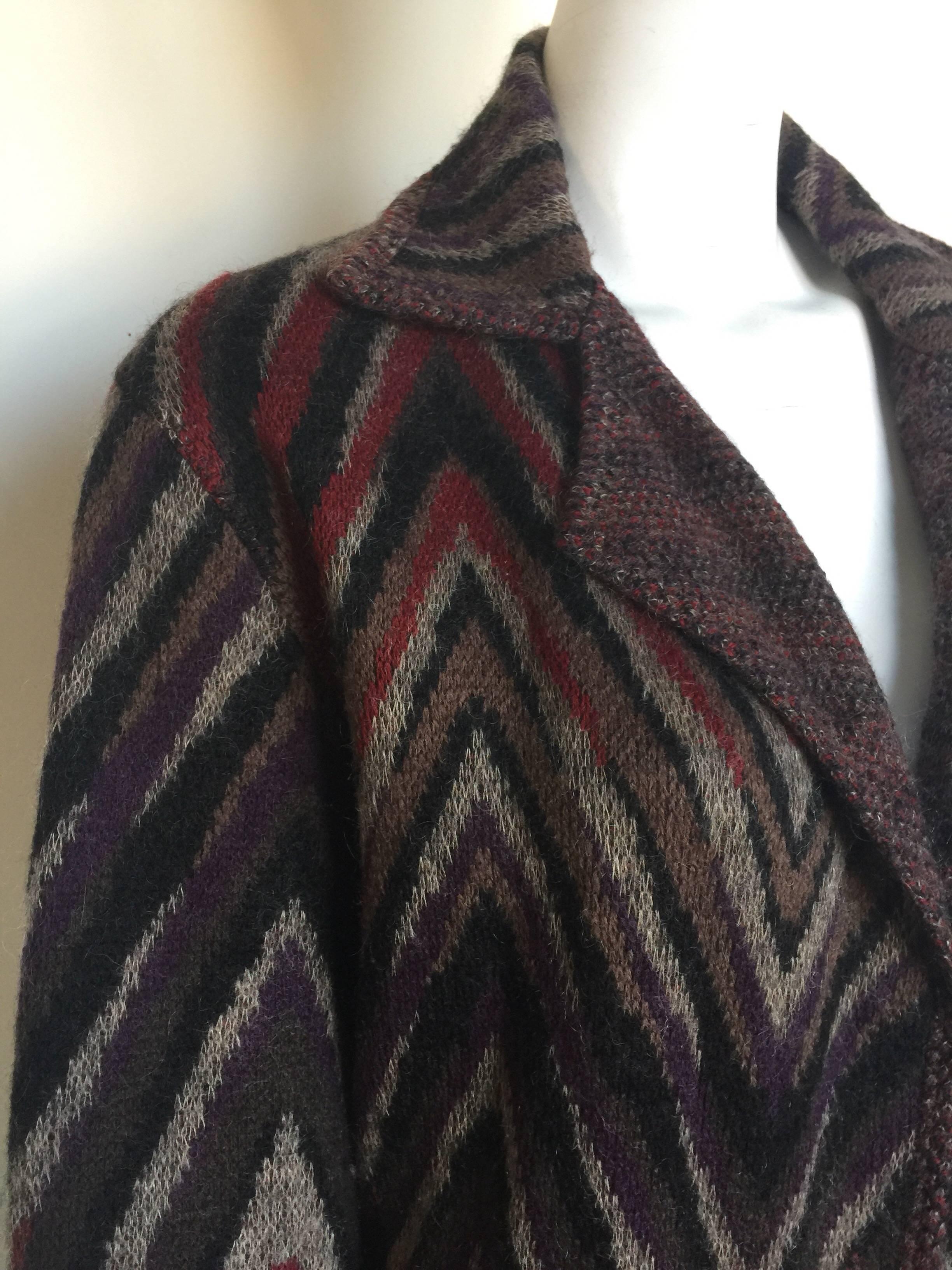 Missoni reversible knit coat In Good Condition For Sale In New York, NY