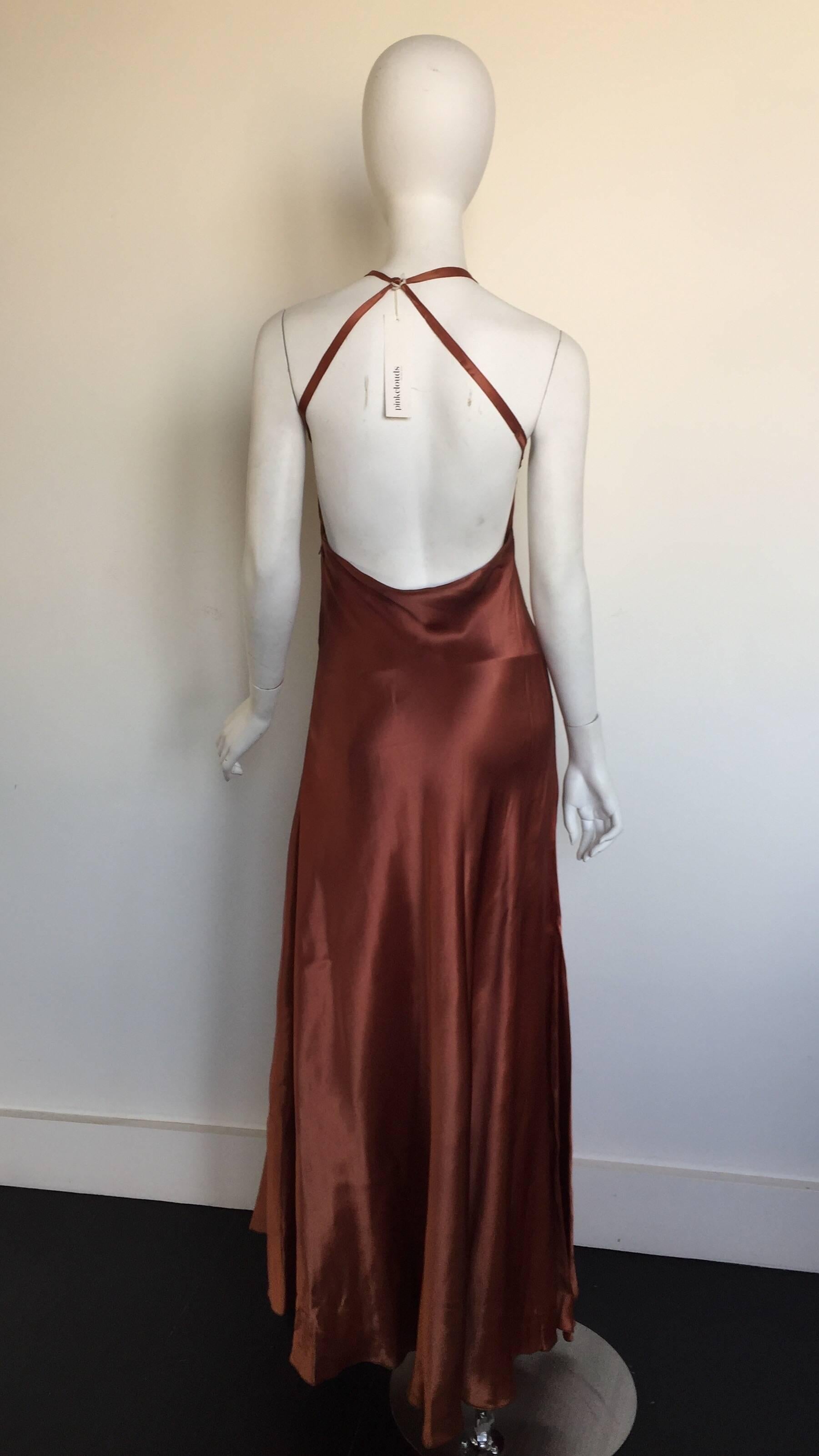 Women's or Men's Silk ombré slip gown  For Sale
