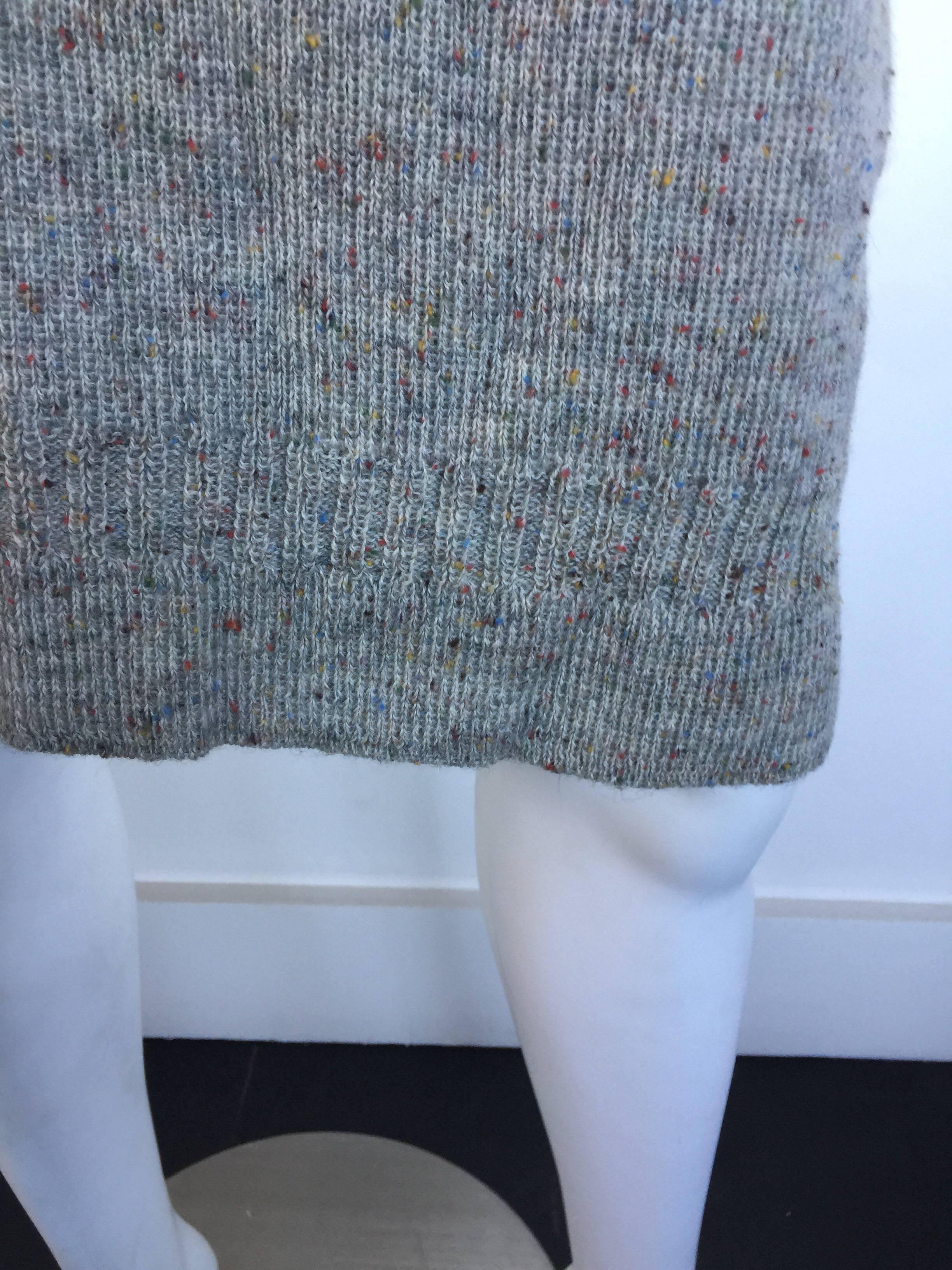 Gray Miu Miu Grey knit tank dress  For Sale
