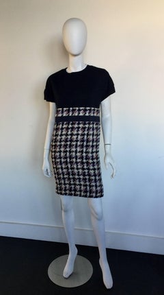 Chanel navy knit dress