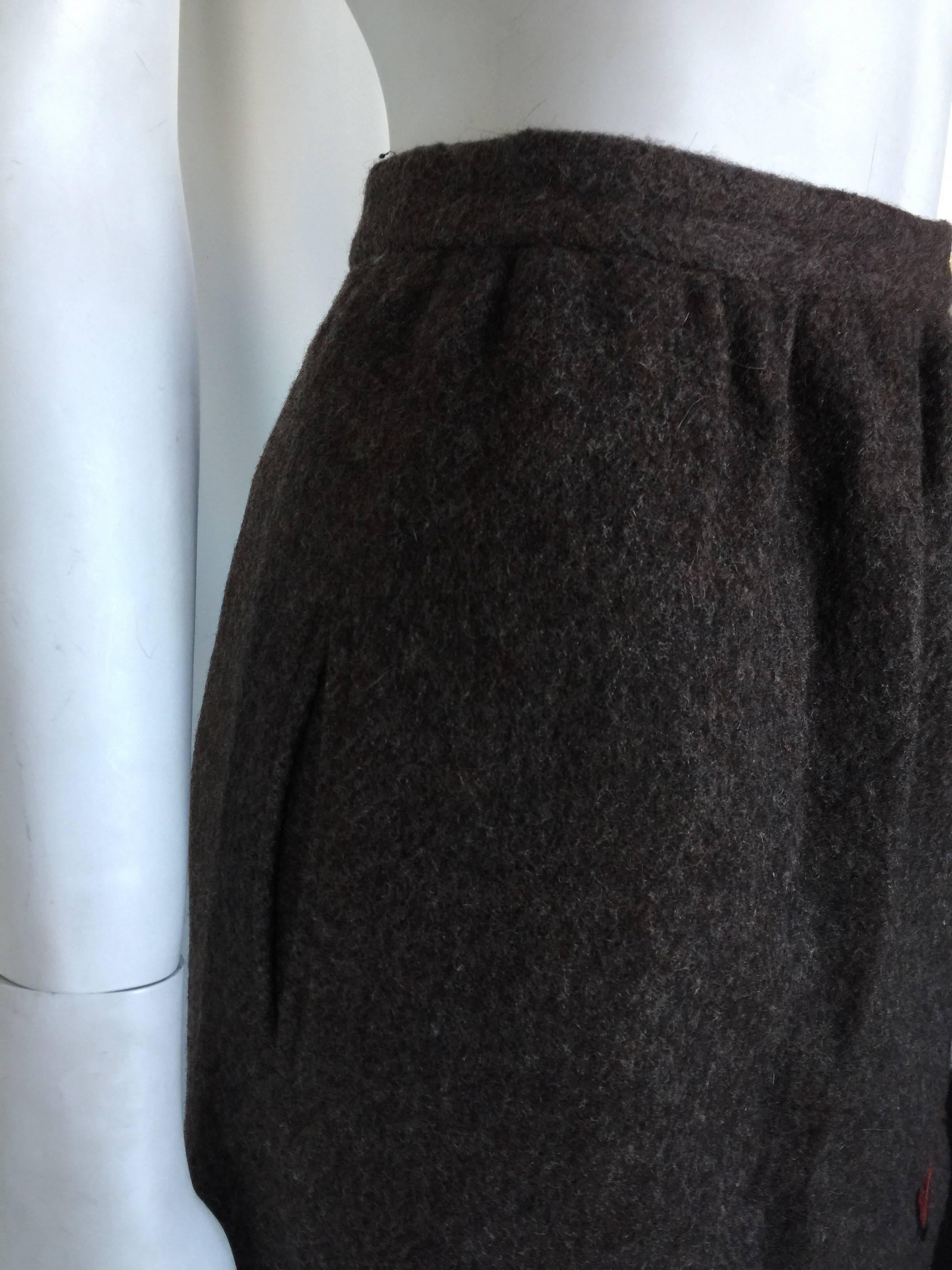 Black Koos Brown wave patch skirt  For Sale