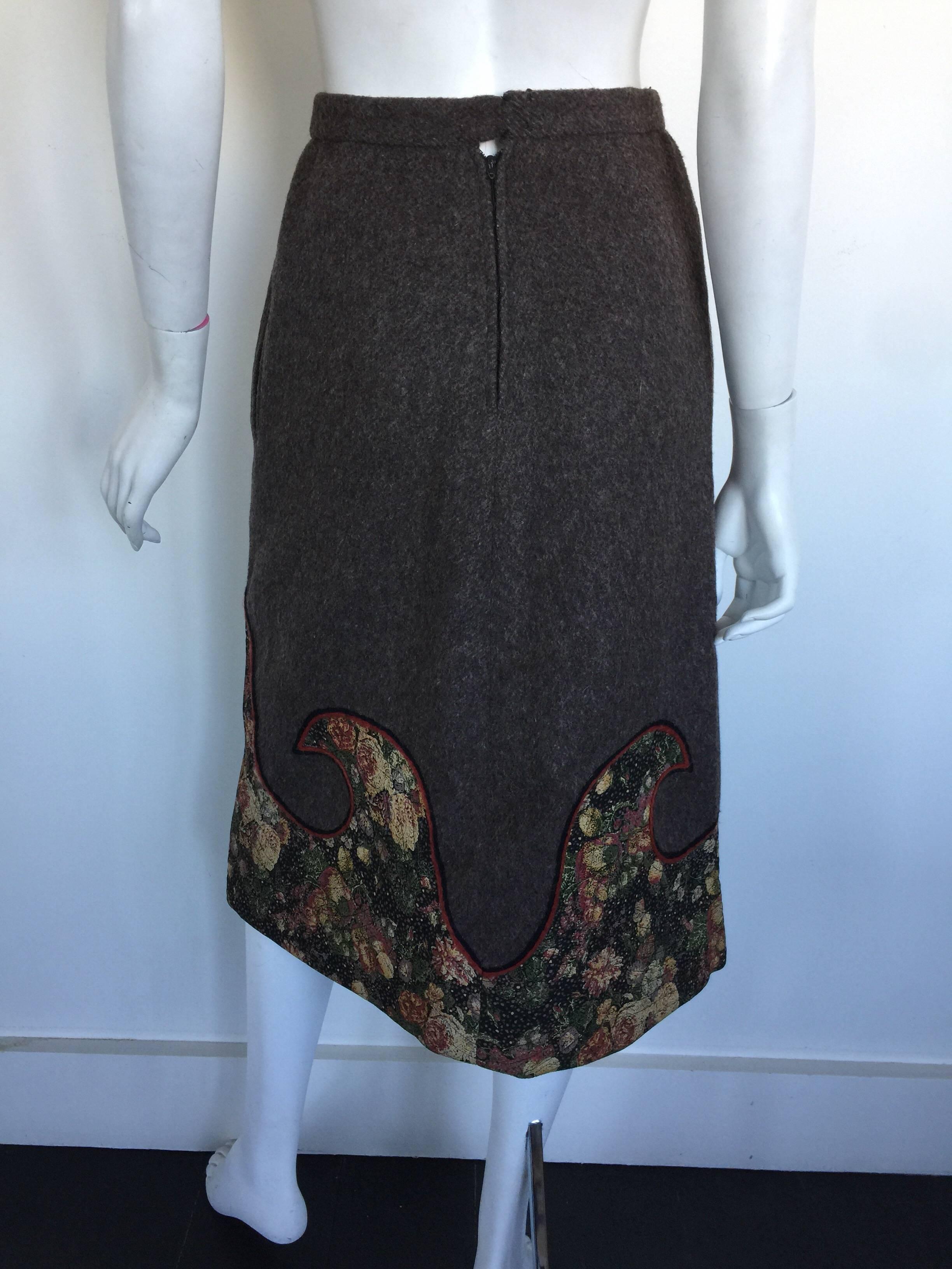 Women's or Men's Koos Brown wave patch skirt  For Sale