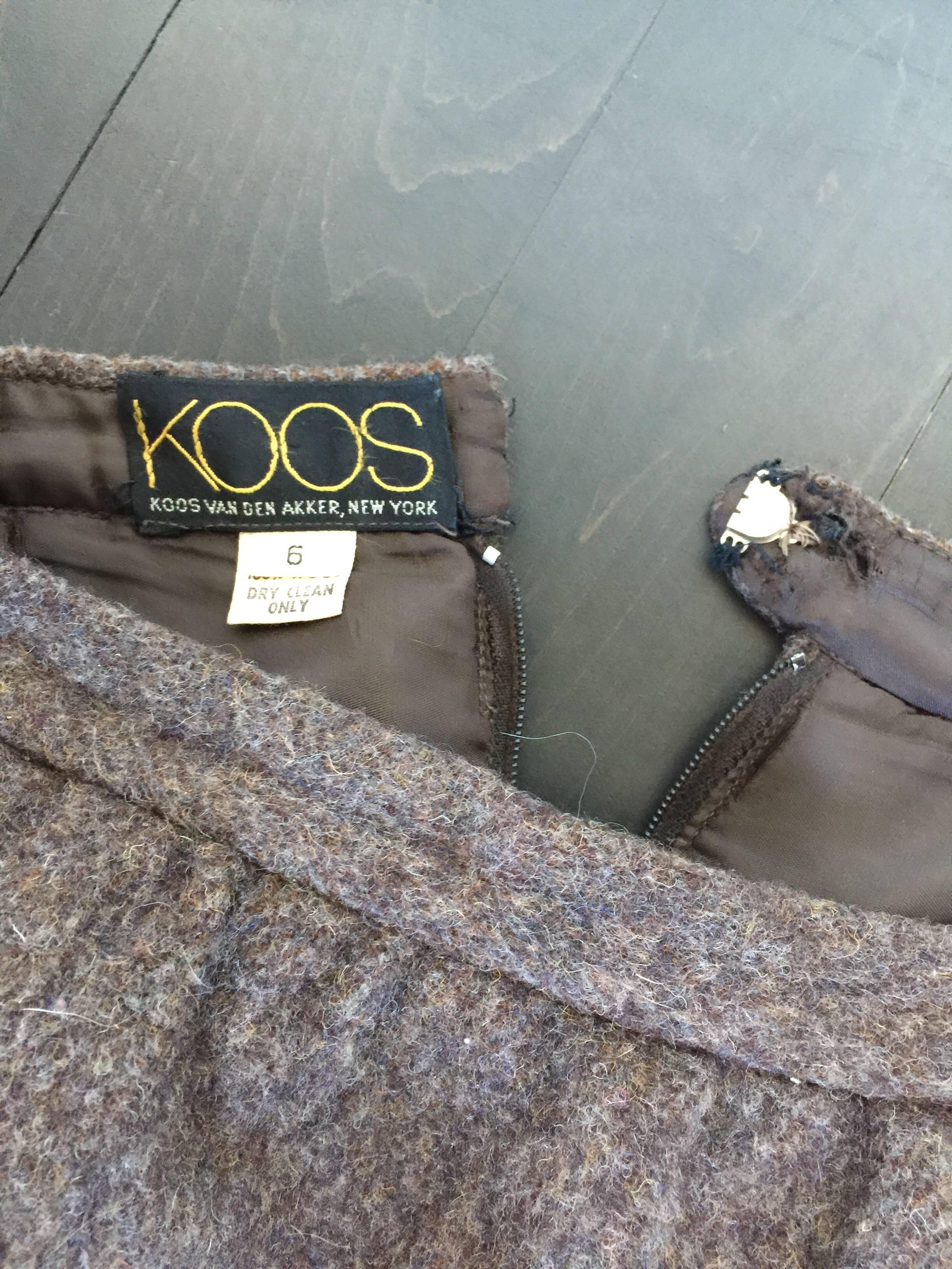 Koos Brown wave patch skirt  For Sale 1